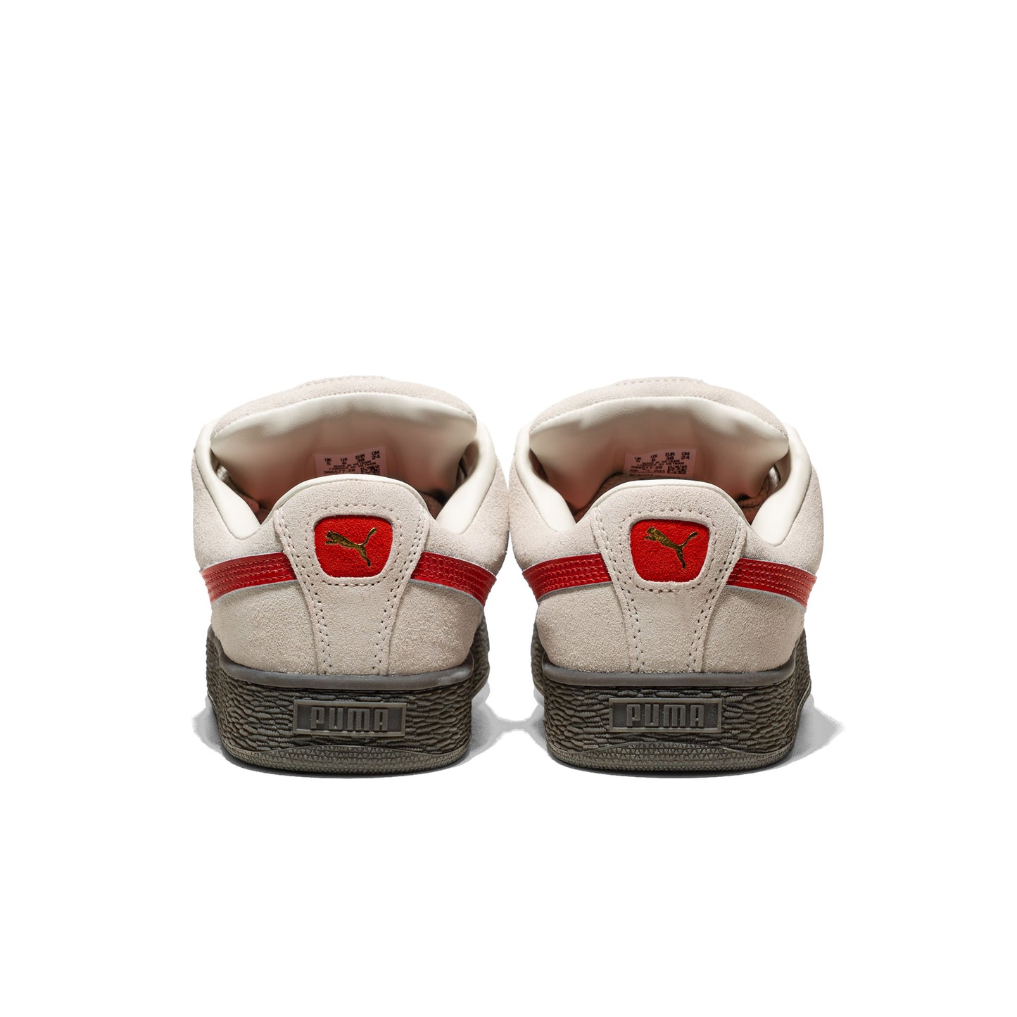 Puma Suede XL Jr Vapor Gray/Red Fire - 396577-28