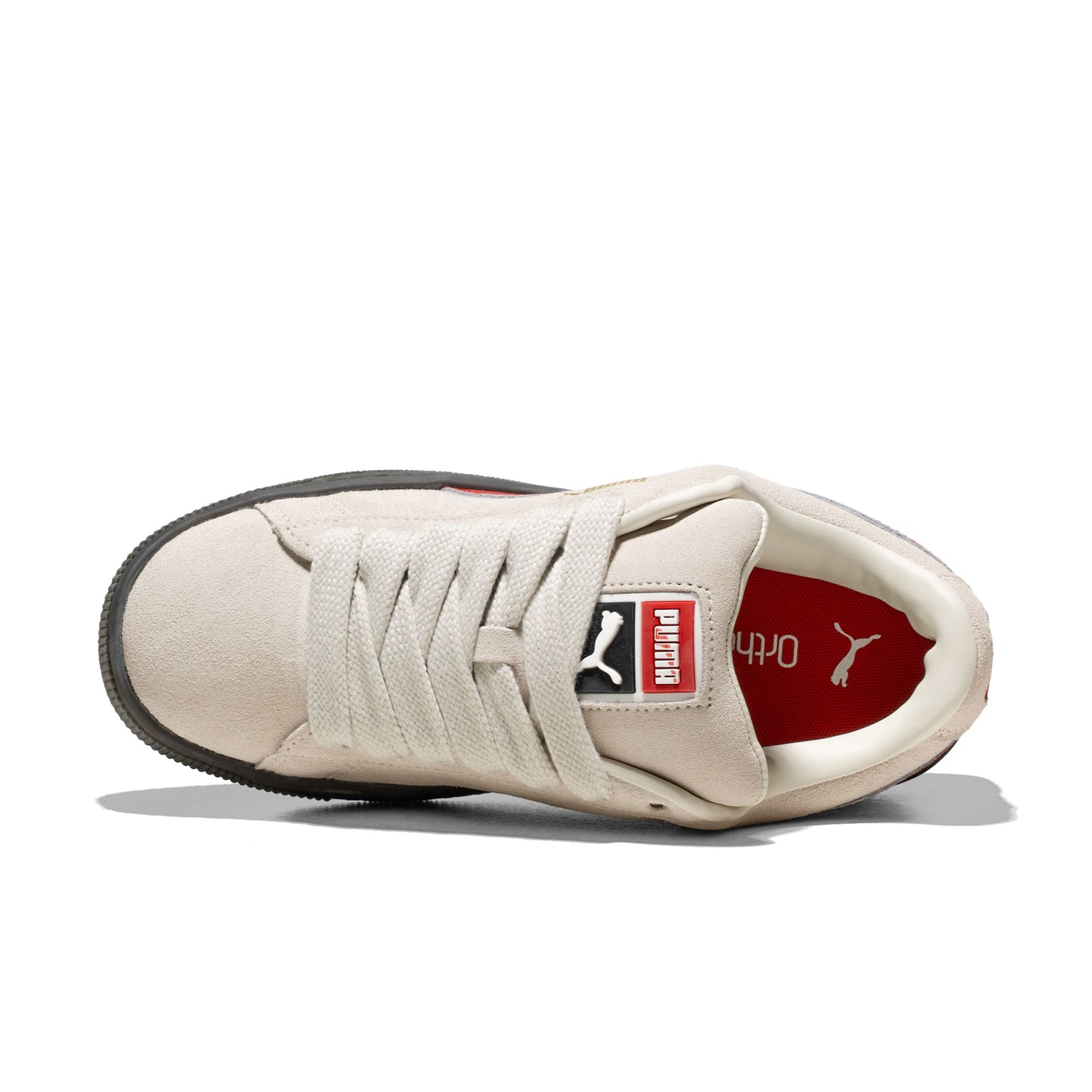 Puma Suede XL Jr Vapor Gray/Red Fire - 396577-28