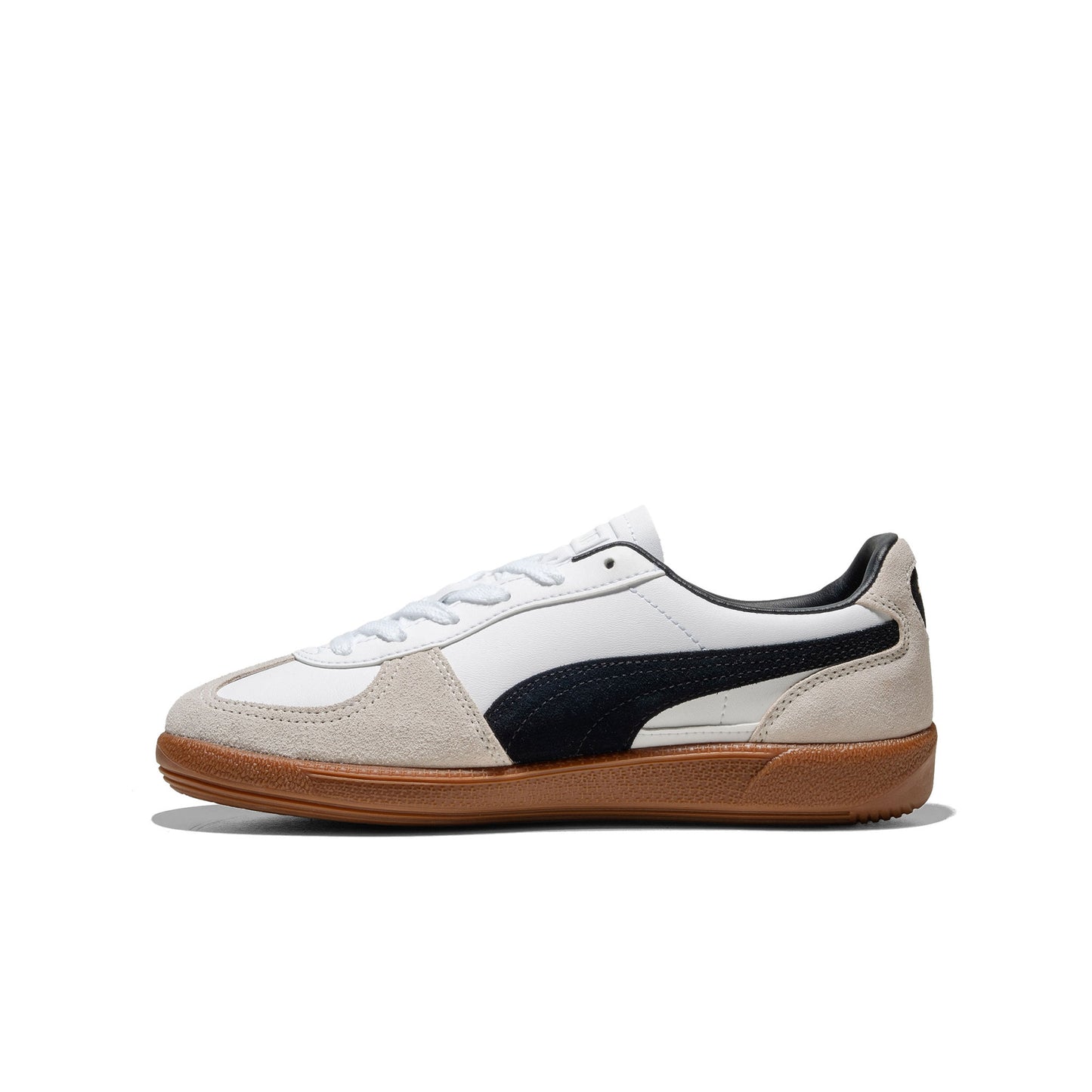 Puma Palermo Leather Jr Puma Blanco/Gris Vapor-Goma