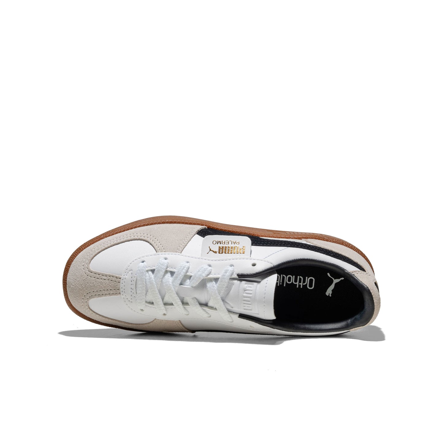 Puma Palermo Leather Jr Puma Blanco/Gris Vapor-Goma
