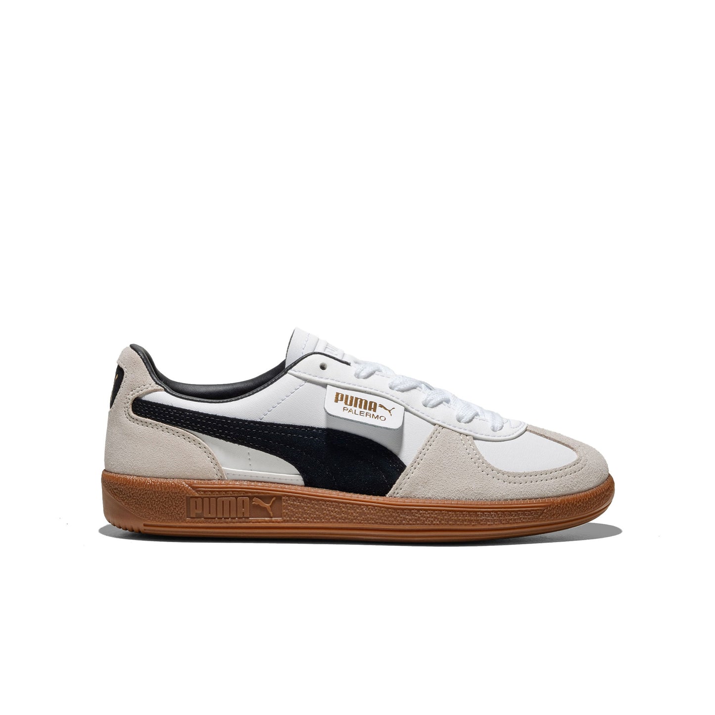 Puma Palermo Leather Jr Puma Blanco/Gris Vapor-Goma