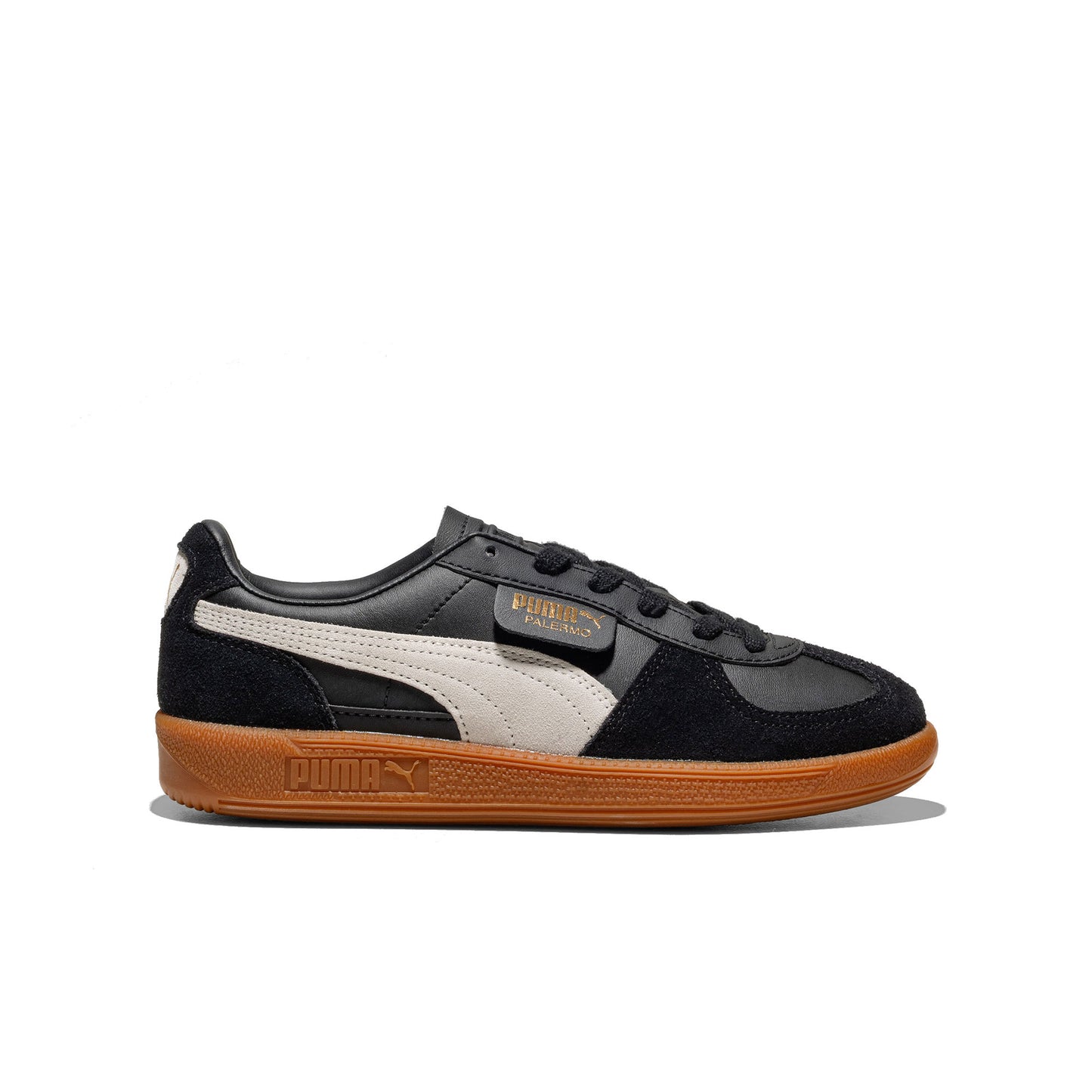 Puma Palermo Leather Jr Puma Black/Feather Gray-Gum - 397275-03