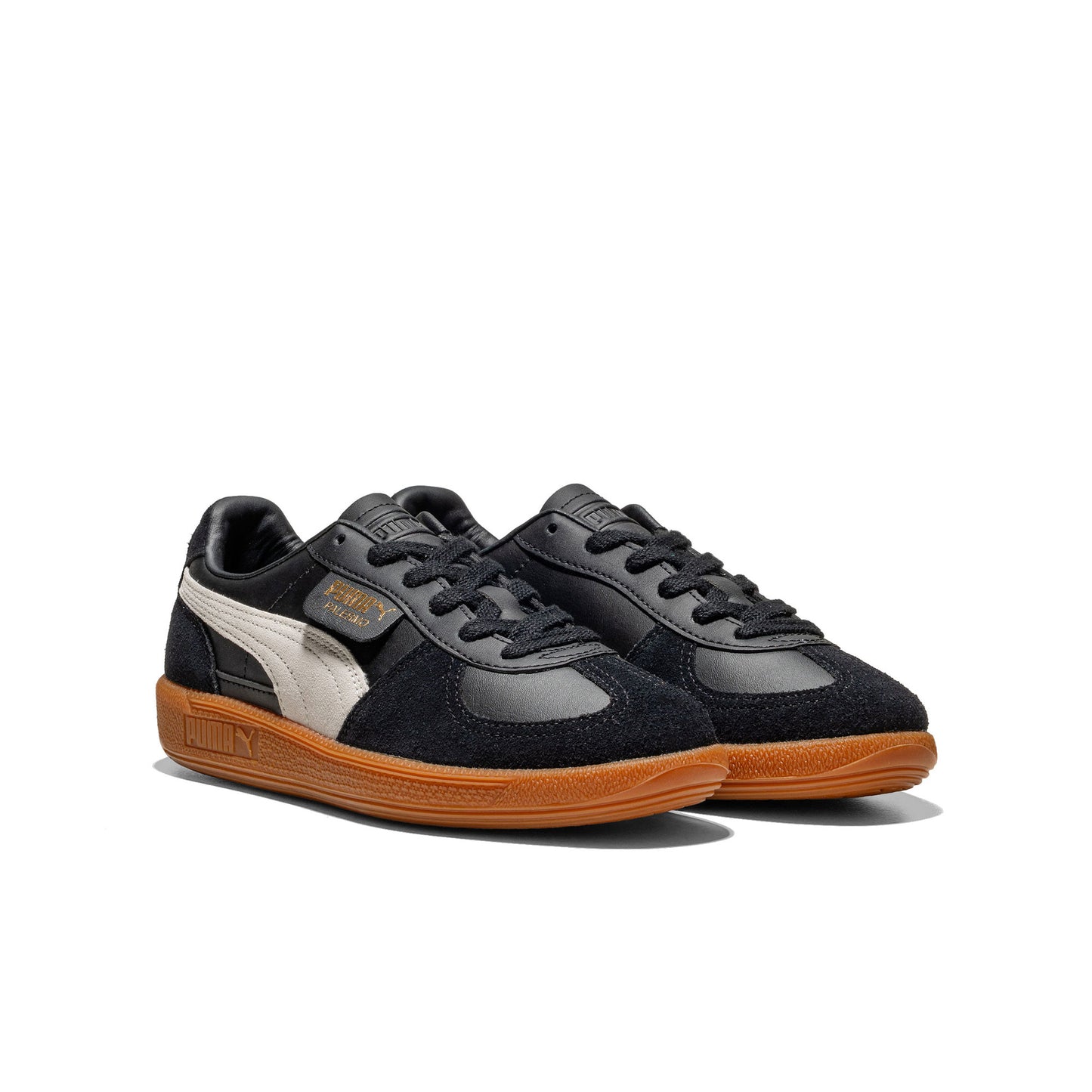 Puma Palermo Leather Jr Puma Black/Feather Gray-Gum - 397275-03