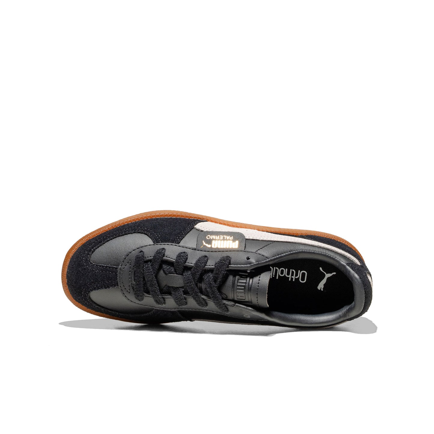Puma Palermo Leather Jr Puma Black/Feather Gray-Gum - 397275-03