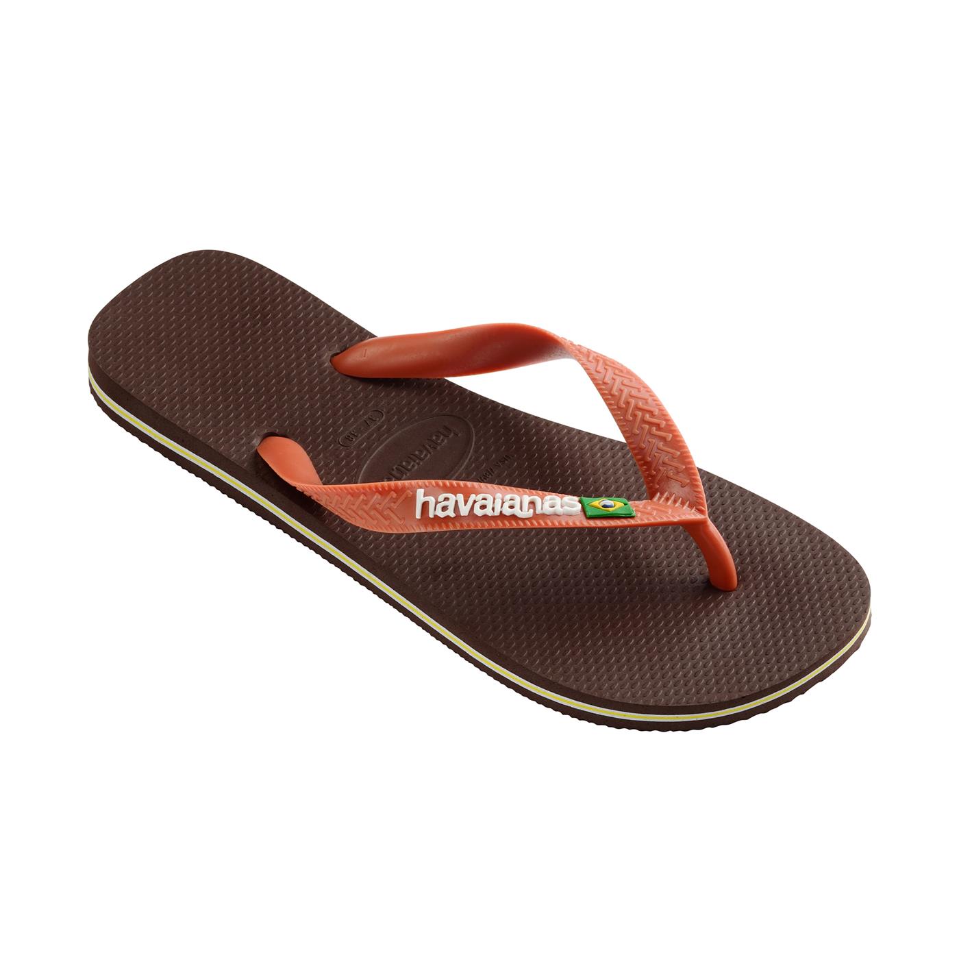 Havaianas Brasil Logo Dark Brown/Ceramic - 41108503059