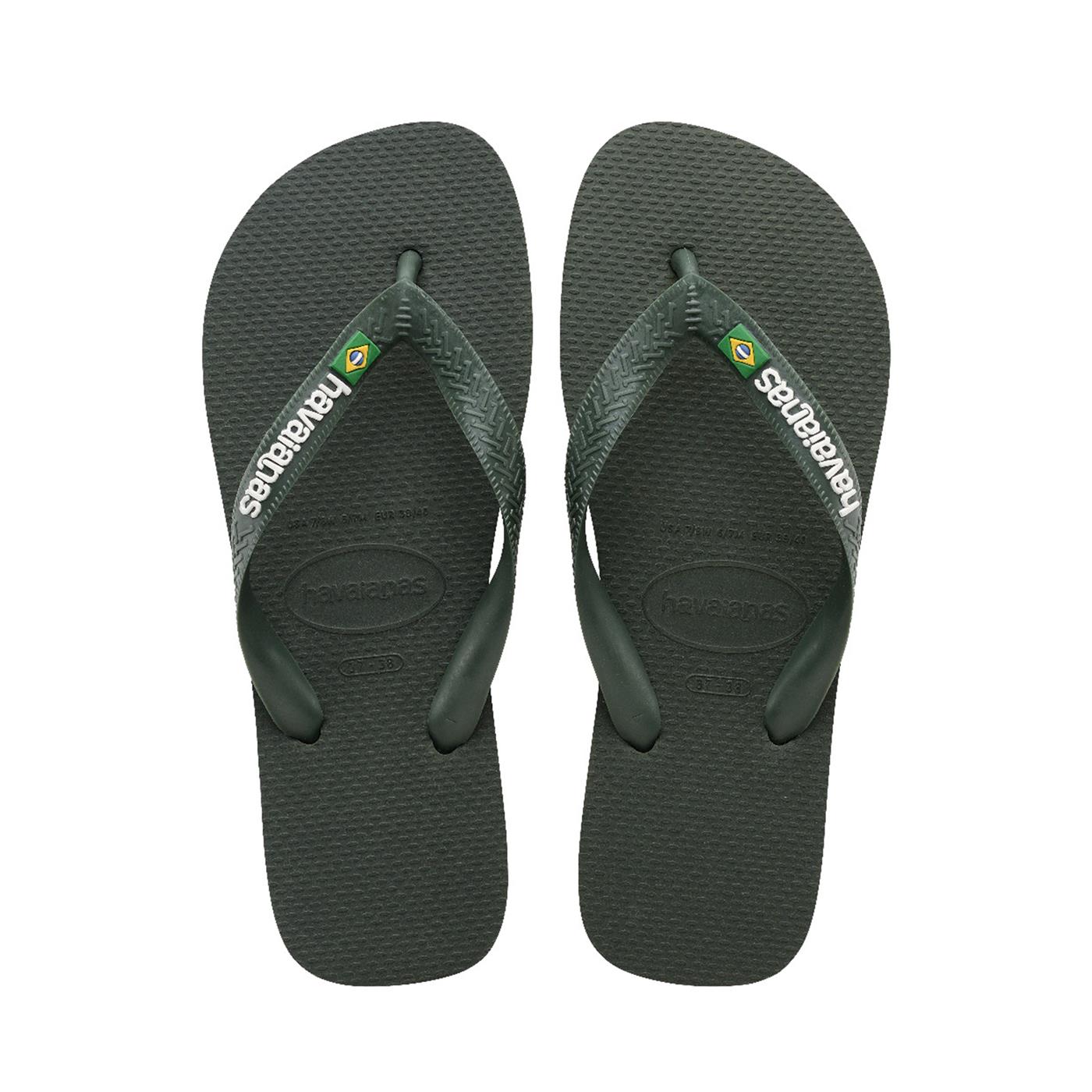 Havaianas Brasil Logo Green Olive/Green Olive  - 41108505983