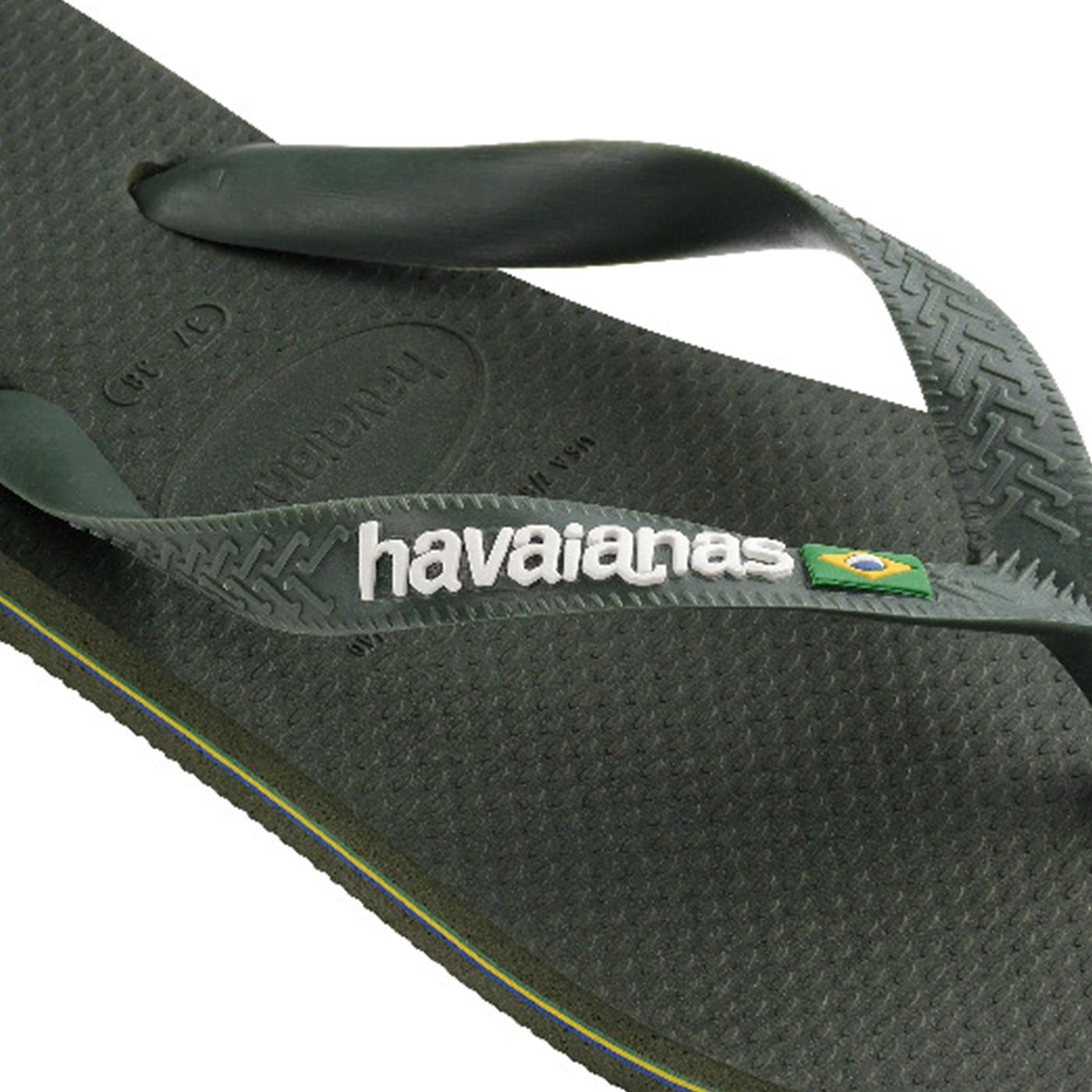 Havaianas Brasil Logo Green Olive/Green Olive  - 41108505983