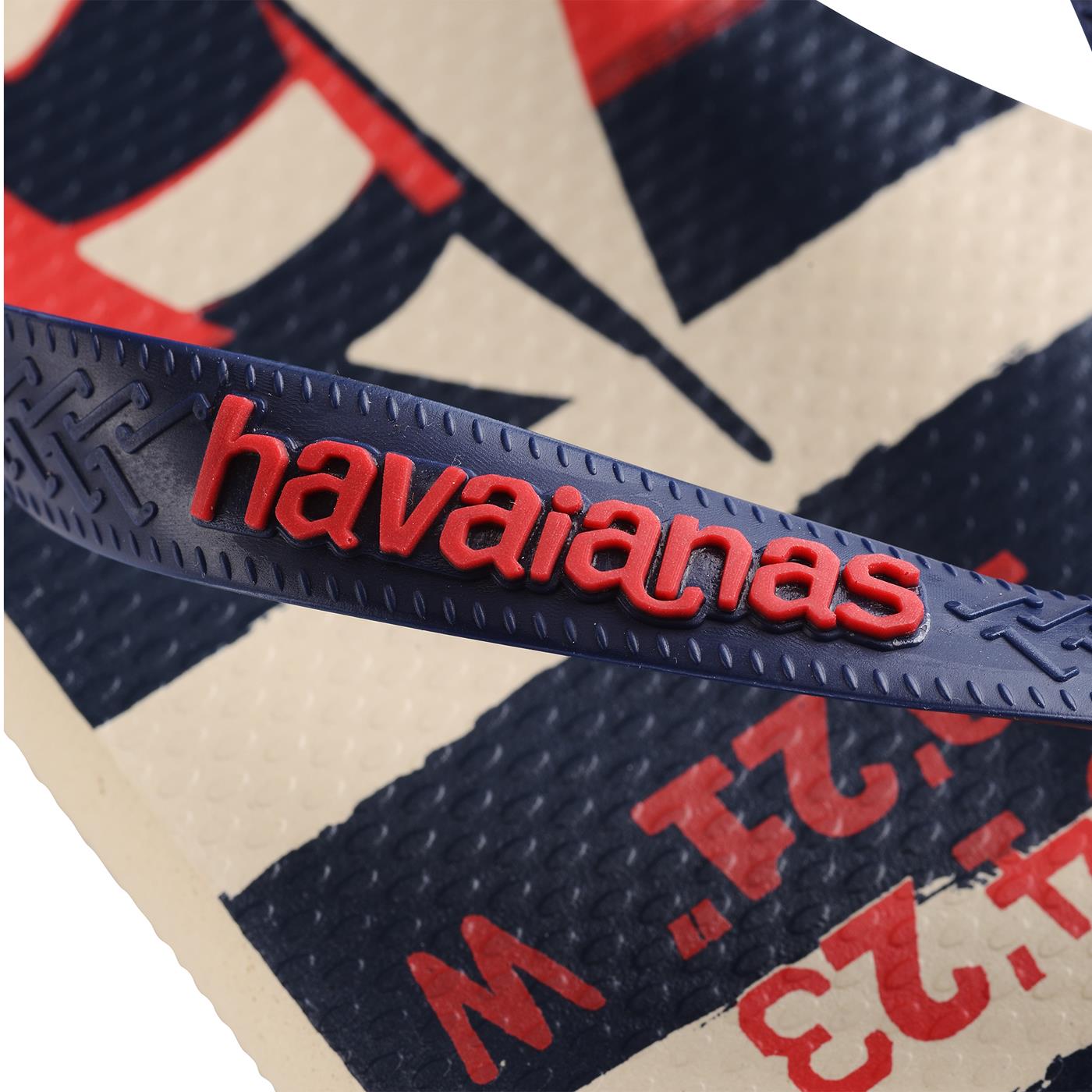 Havaianas Top Nautical Beige Straw/Navy Blue/Ruby Red - 41371266121