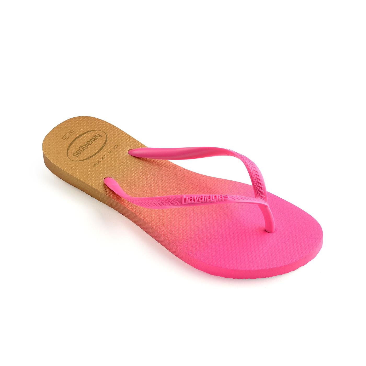 Havaianas Slim Gradiente White/ Fluorescent Pink Flux - 41460978890