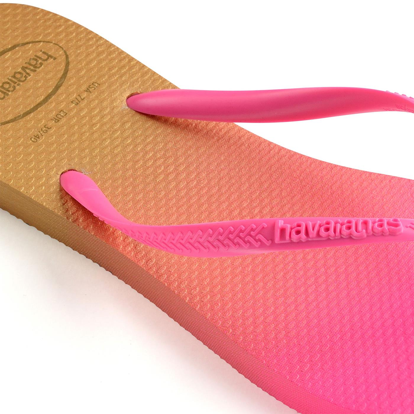 Havaianas Slim Gradiente White/ Fluorescent Pink Flux - 41460978890