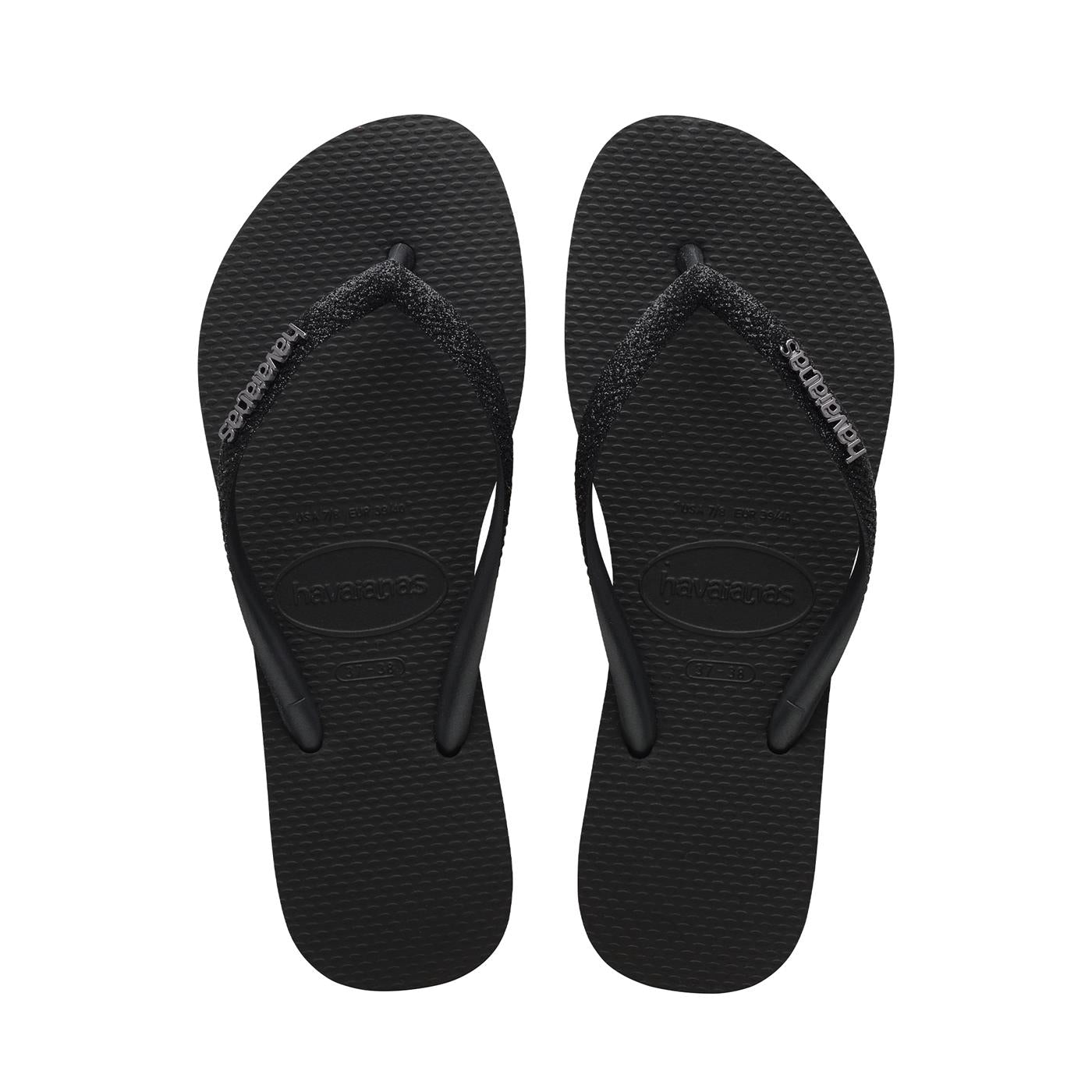 Havaianas Slim Glitter II Black/Black - 41469751069