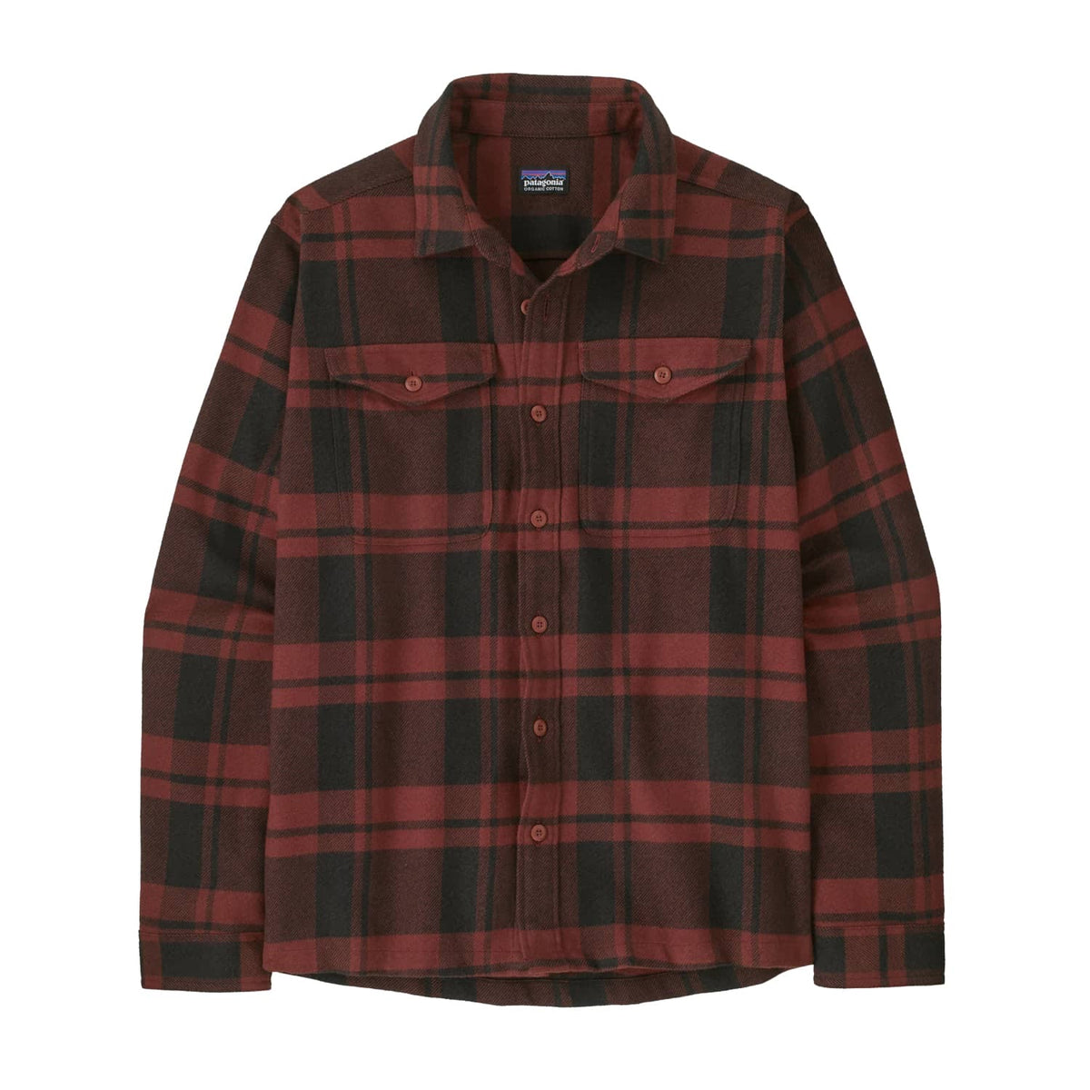 Patagonia Fjord Flannel Shirt Powder: Rusty Red - 42402-PDRU