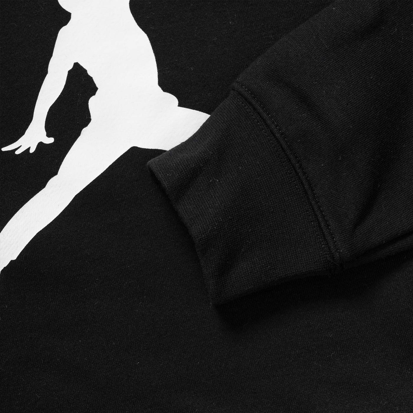 Nike Jordan Girls Jumpman Core Hood Pullover Black/White  - 45A442-023