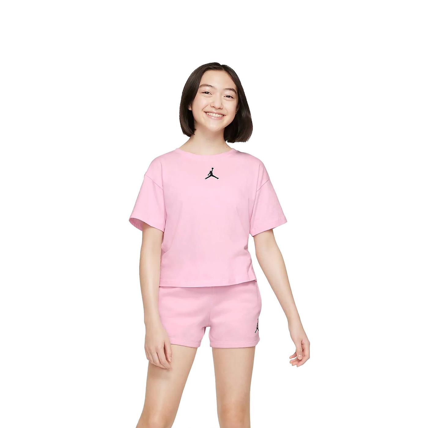 Nike Jordan Girls Essentials Tee Pink Foam - 45A770-A9Y