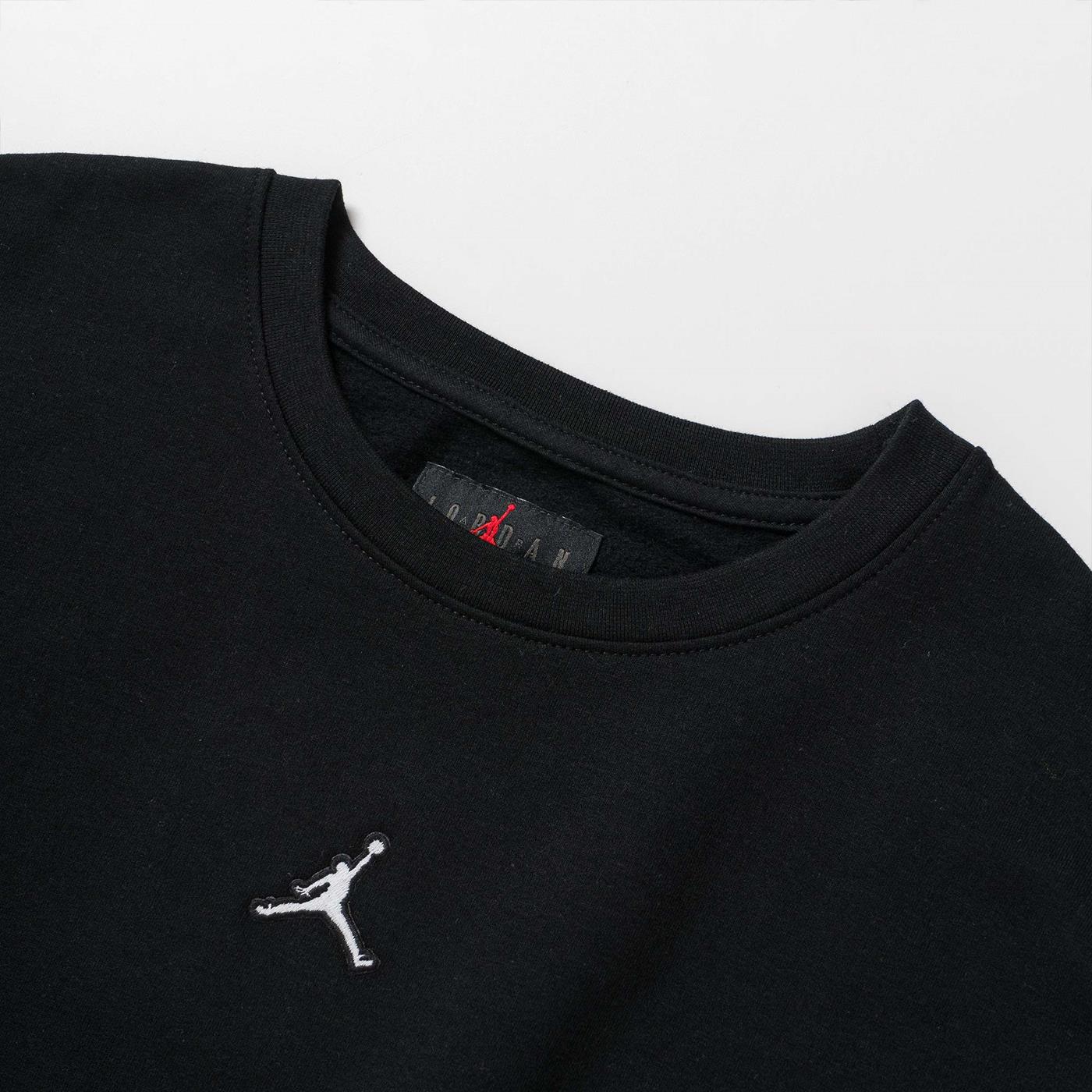 Nike Jordan Girls Essentials Crew Sweat Black/White  - 45A859-023