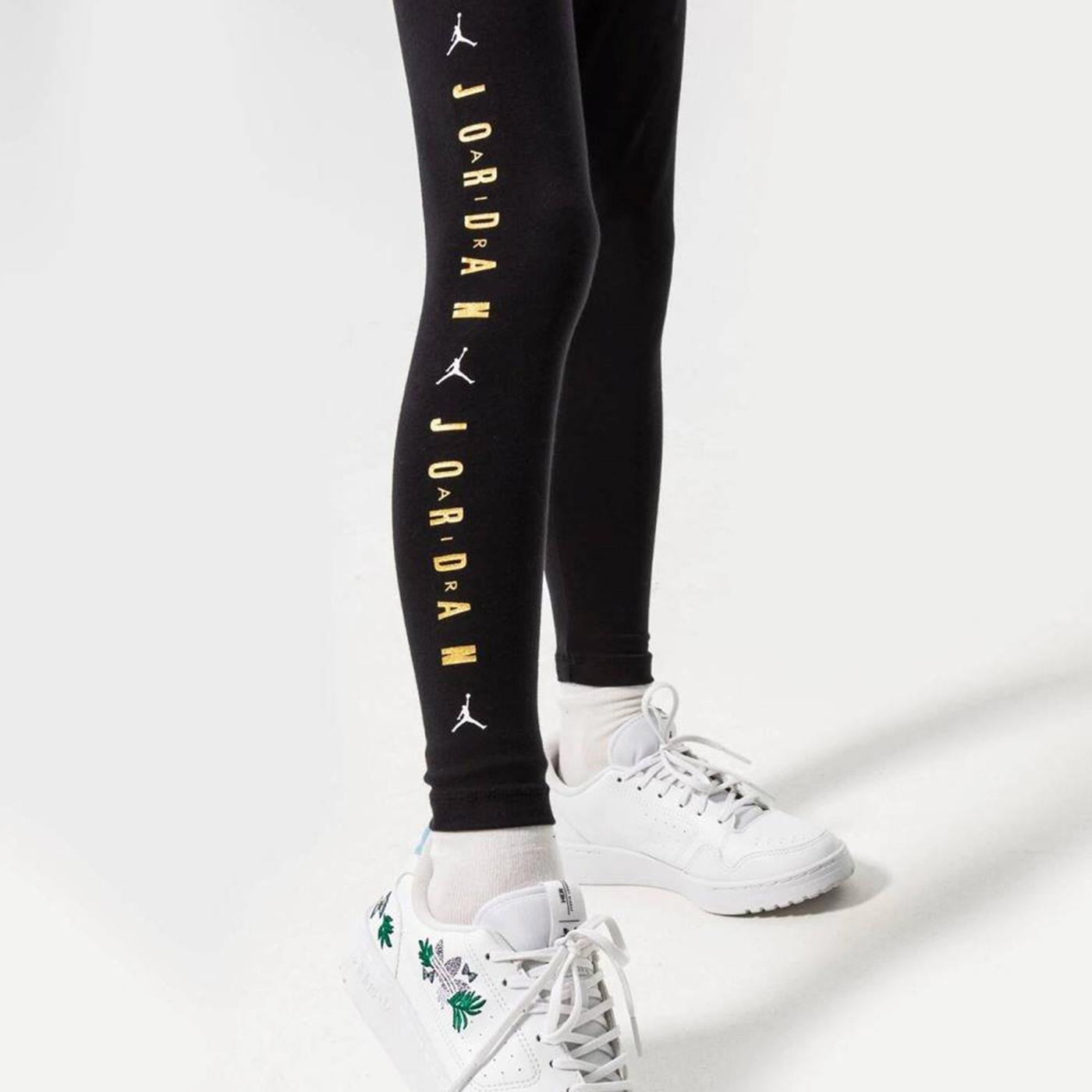 Nike Jordan Girls High-Waist Leggings Black/Gold - 45B048-023