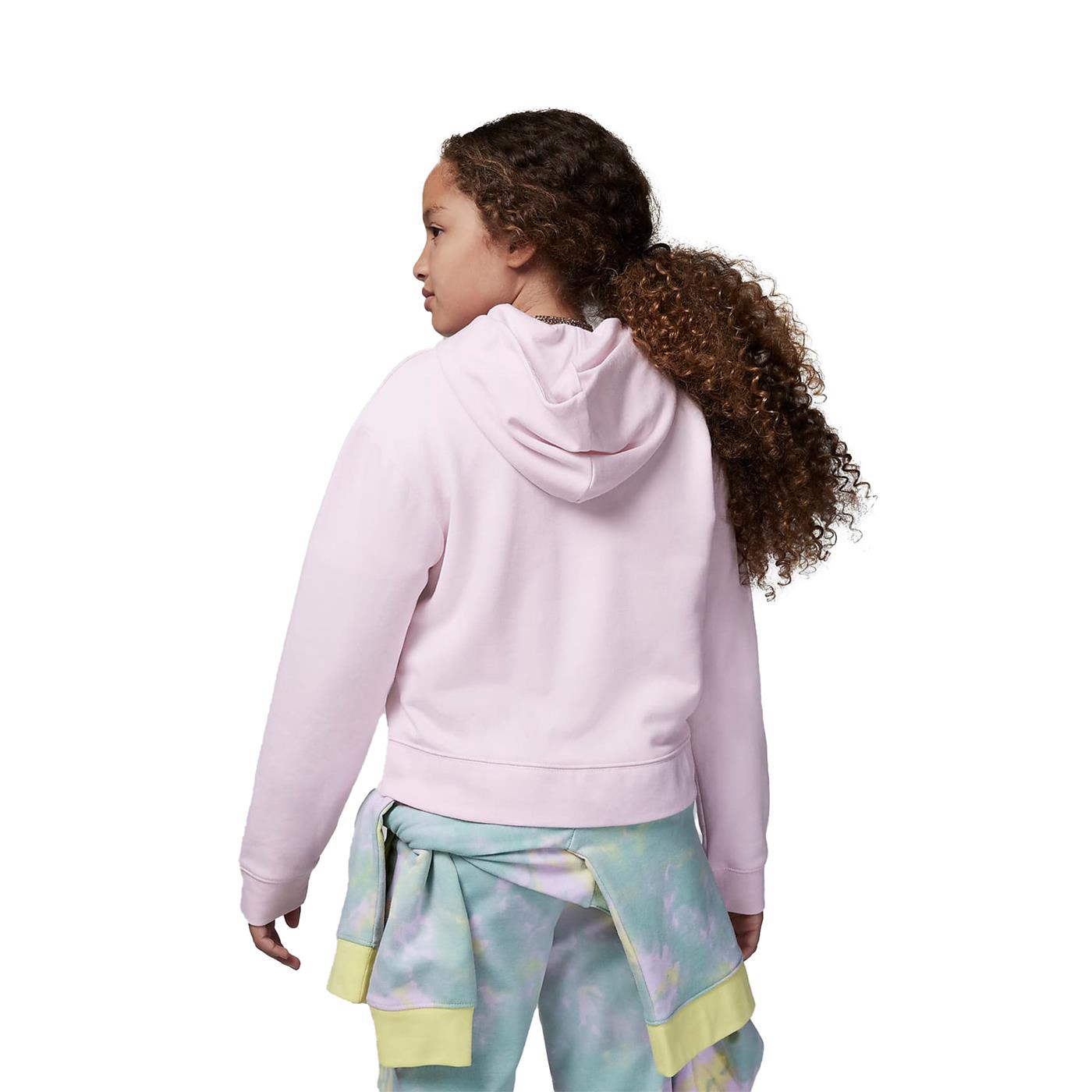 Nike Jordan Girls Essential Boxy Full-Zip Hoodie Pink Foam  - 45B731-A9Y
