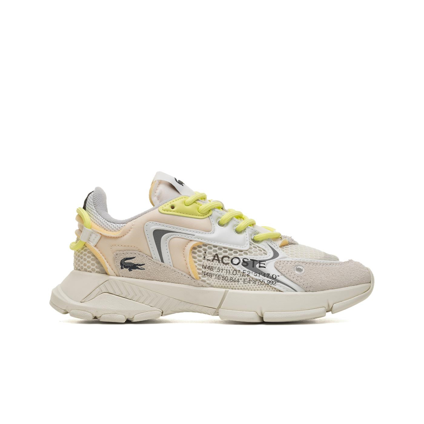 Lacoste L003 Off White/Light Green  - 46SFA0003-WP2