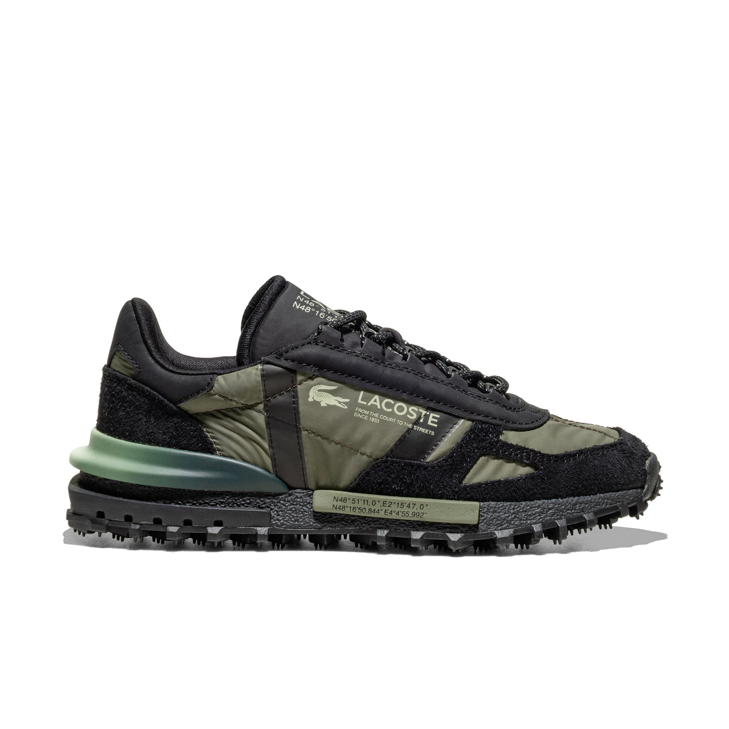 Lacoste Elite Active Black/Light Green - 50SFA0077-2J9
