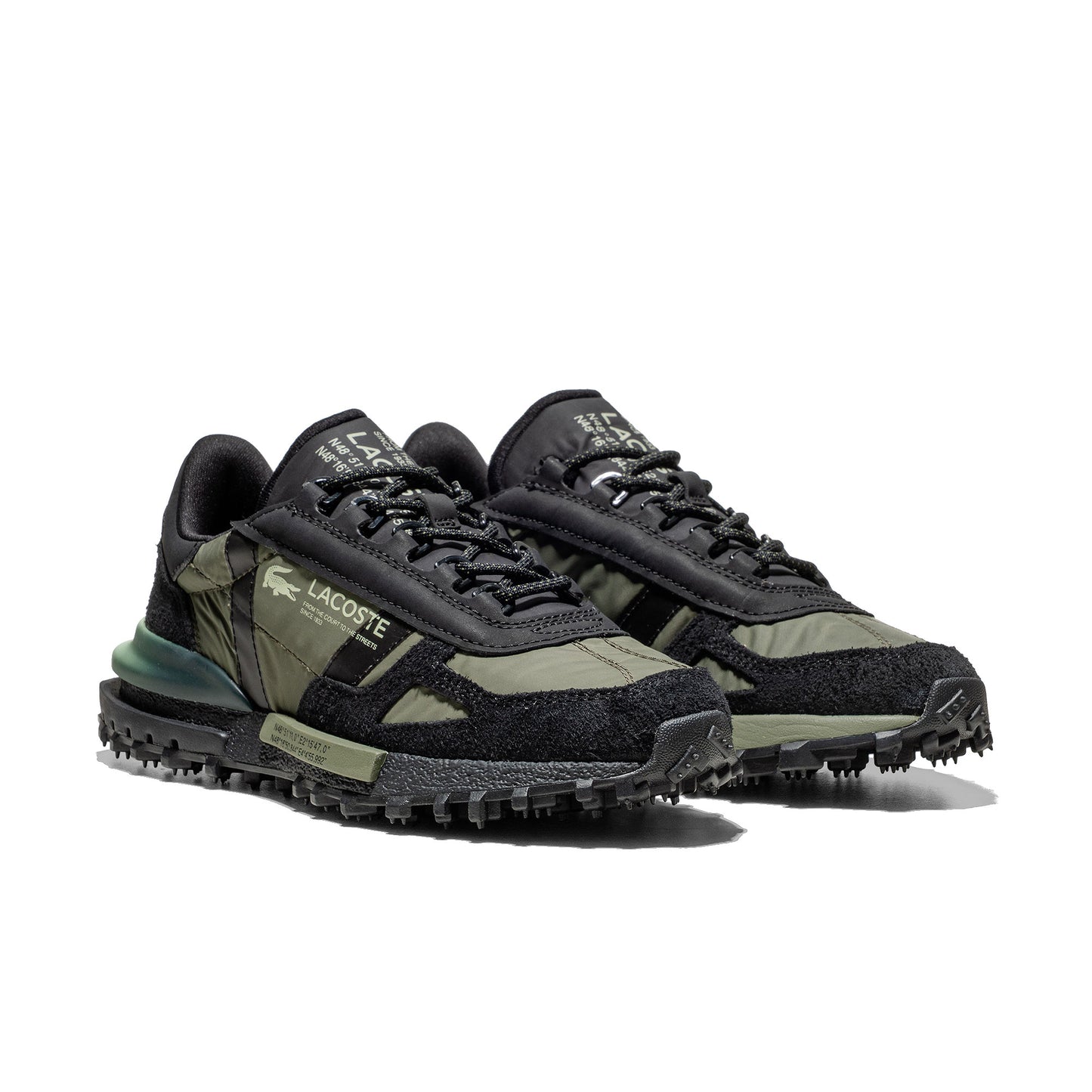 Lacoste Elite Active Black/Light Green - 50SFA0077-2J9