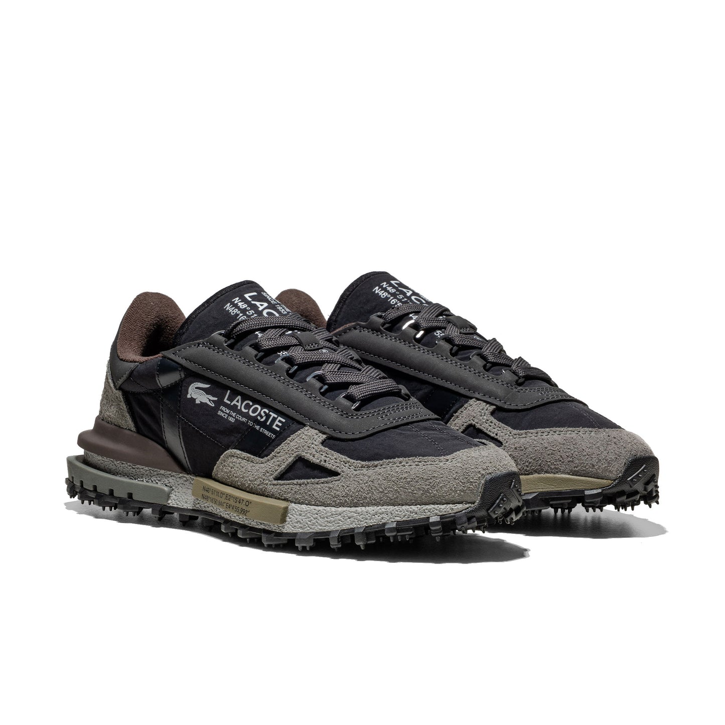 Lacoste Elite Active Dark Grey/Dark Brown - 50SMA0078-YH2