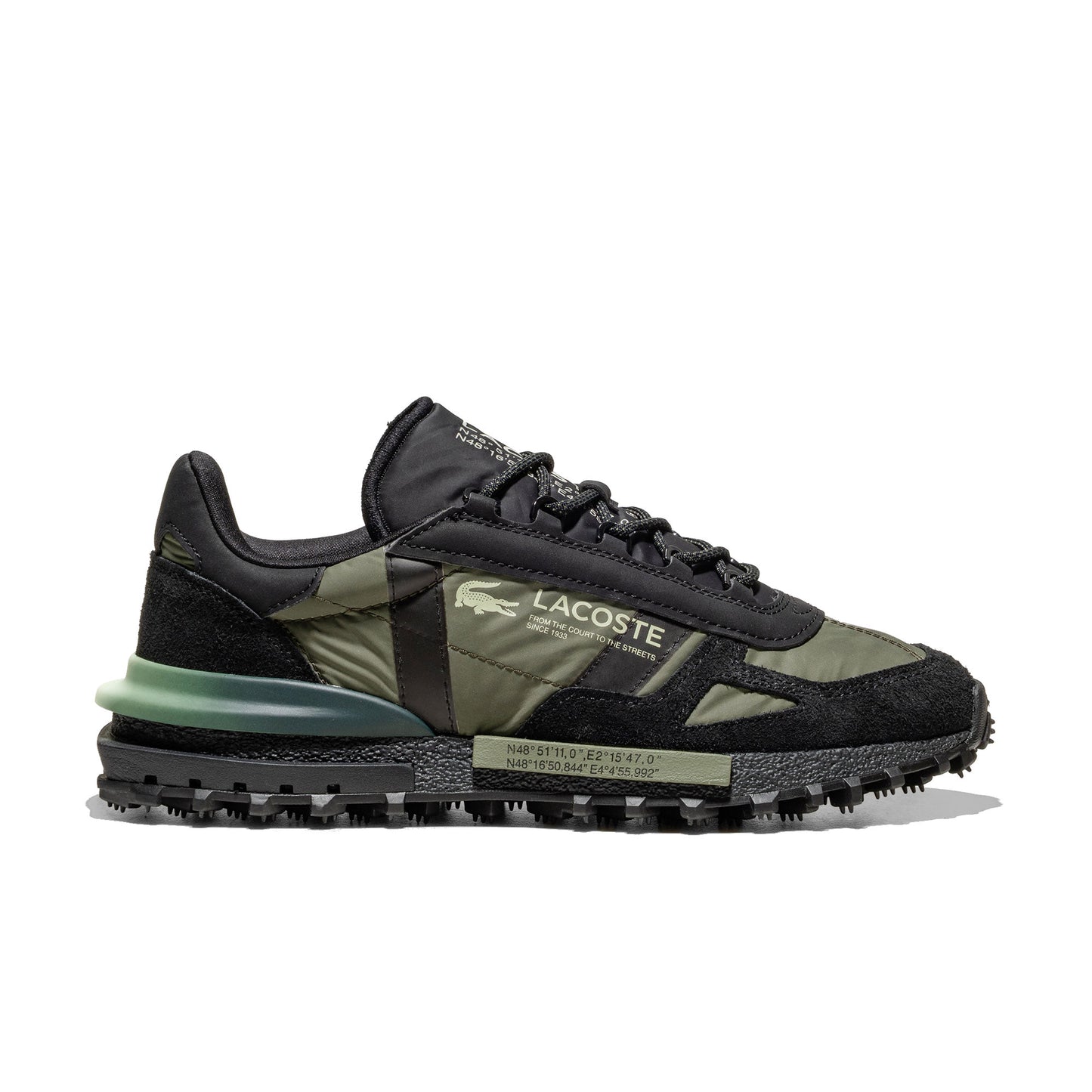 Lacoste Elite Active Black/Light Green - 50SMA0080-2J9
