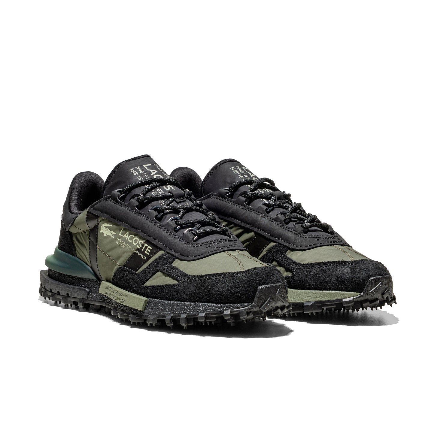 Lacoste Elite Active Black/Light Green - 50SMA0080-2J9