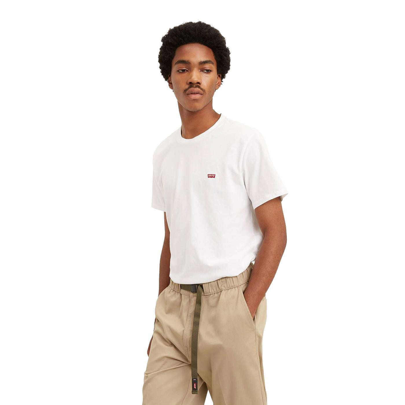 Levis SS Original Housemark Tee White - 56605-0000