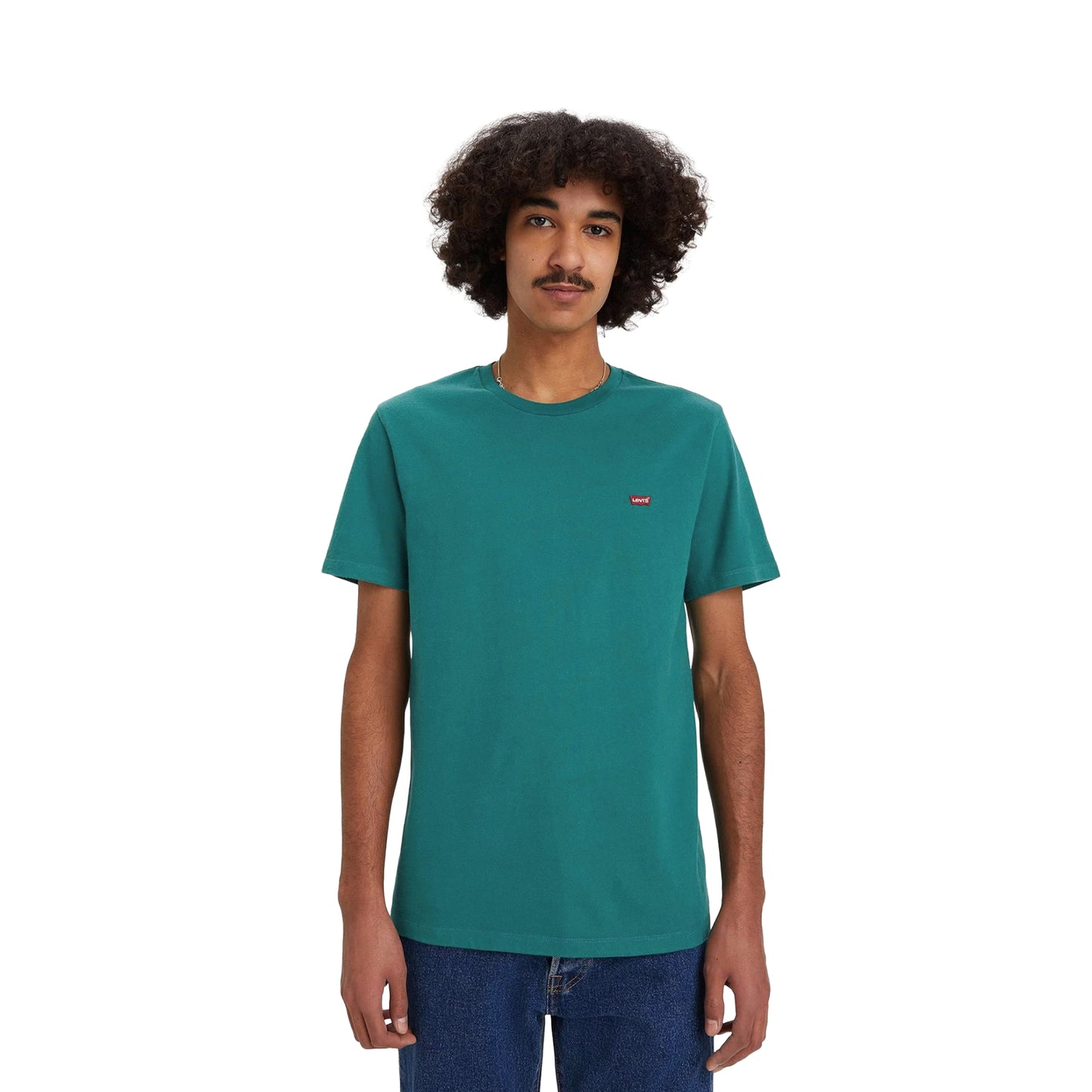 Levis SS Original Housemark Tee Deep Jungle Slub - 56605-0247