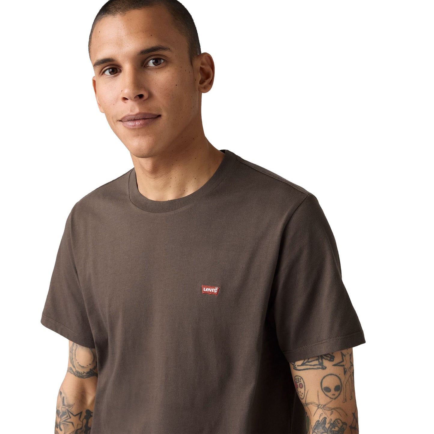 Levis SS Original Housemark Tee Bracken - 56605-0293