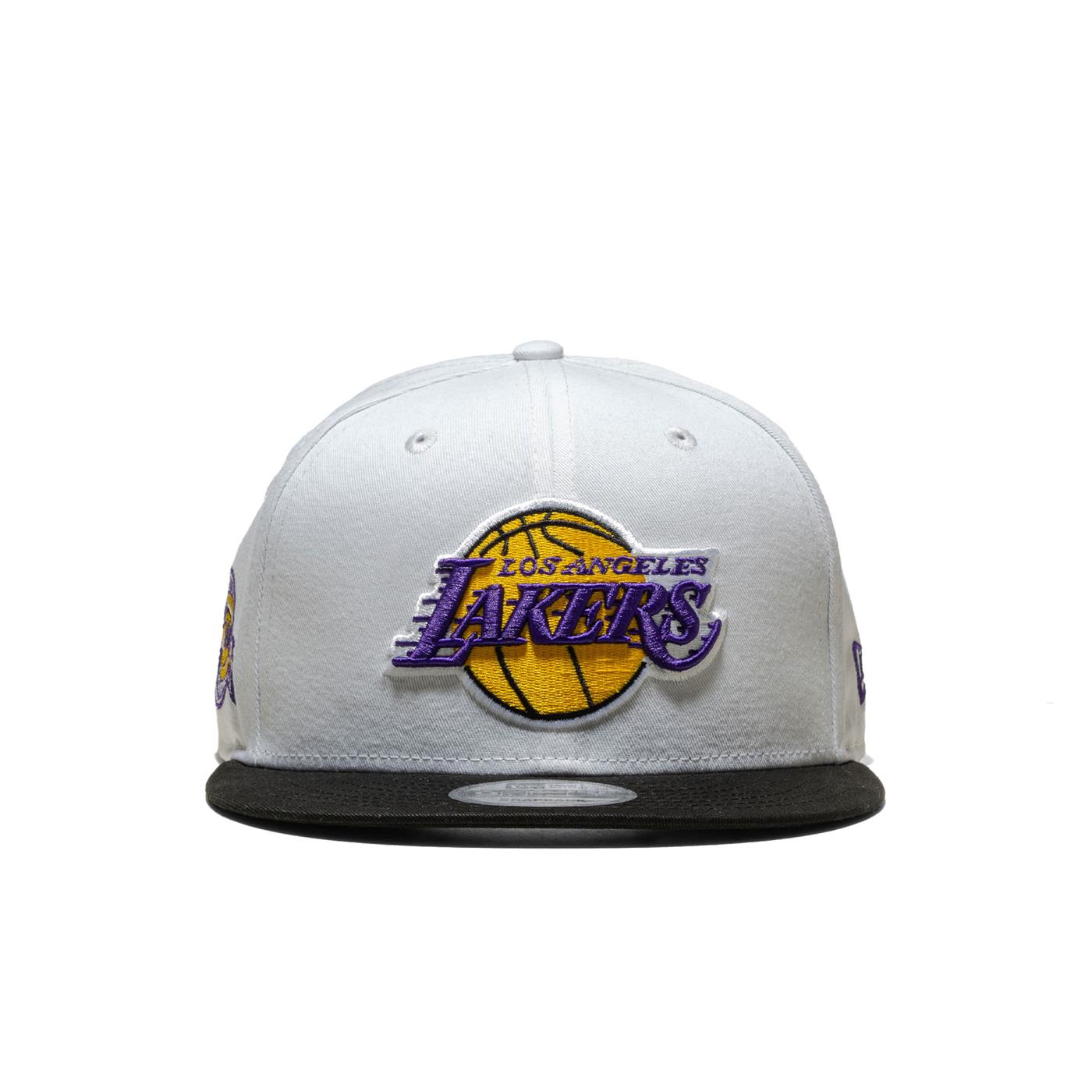 New Era White Crown Patch 9Fifty LA Lakers Black/White - 60565361