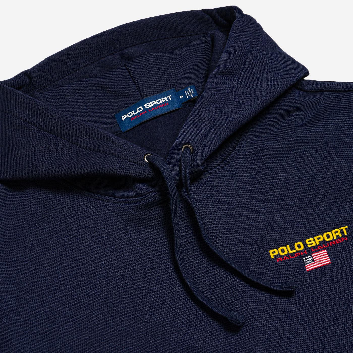 Polo Ralph Lauren Polo Sport Neon Fleece Hoodie Cruise Navy - 710792899001