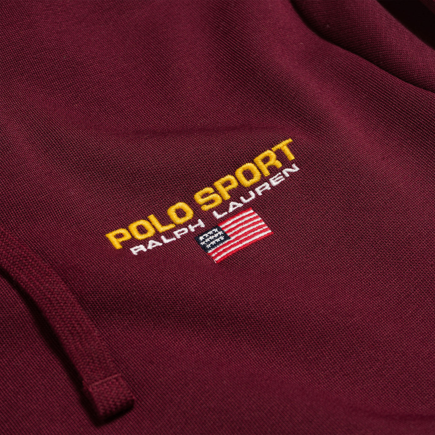 Polo Ralph Lauren Polo Sport Neon Fleece Hoodie Wine  - 710792899007