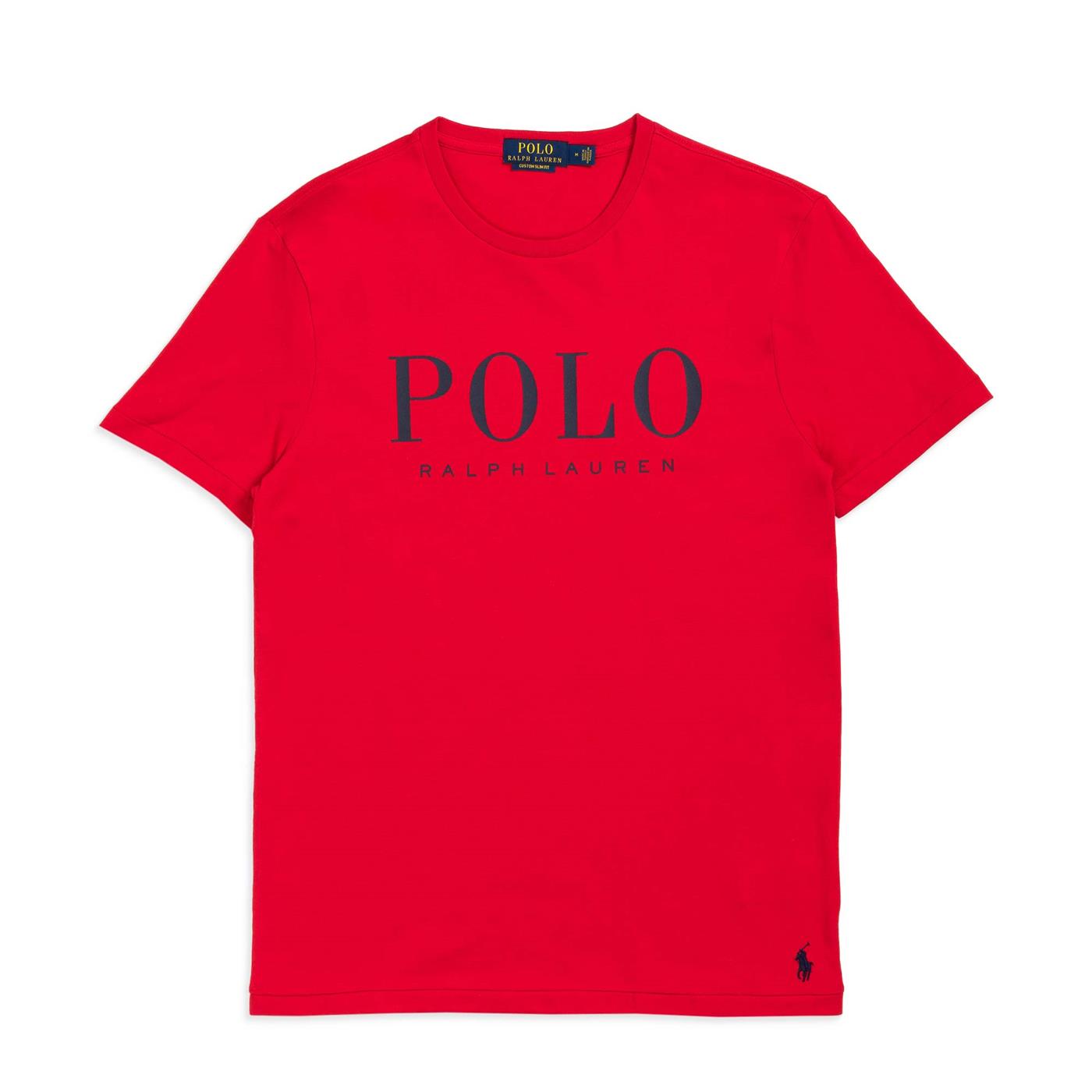 Polo Ralph Lauren Slim Fit Logo Jersey T-Shirt RL Red - 710860829005