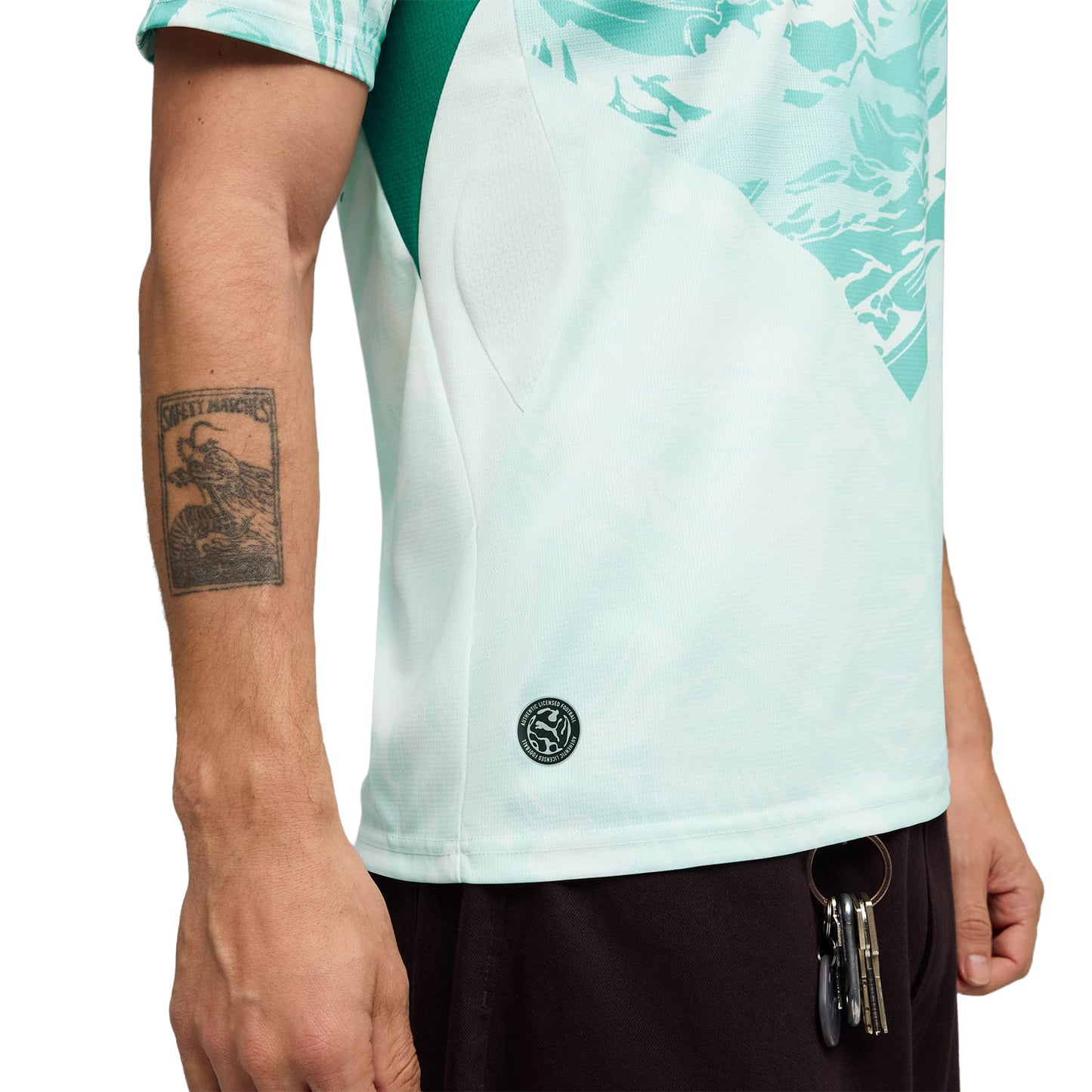 Puma FPF Away Jersey Replica Puma White/Green Lagoon - 783288-02