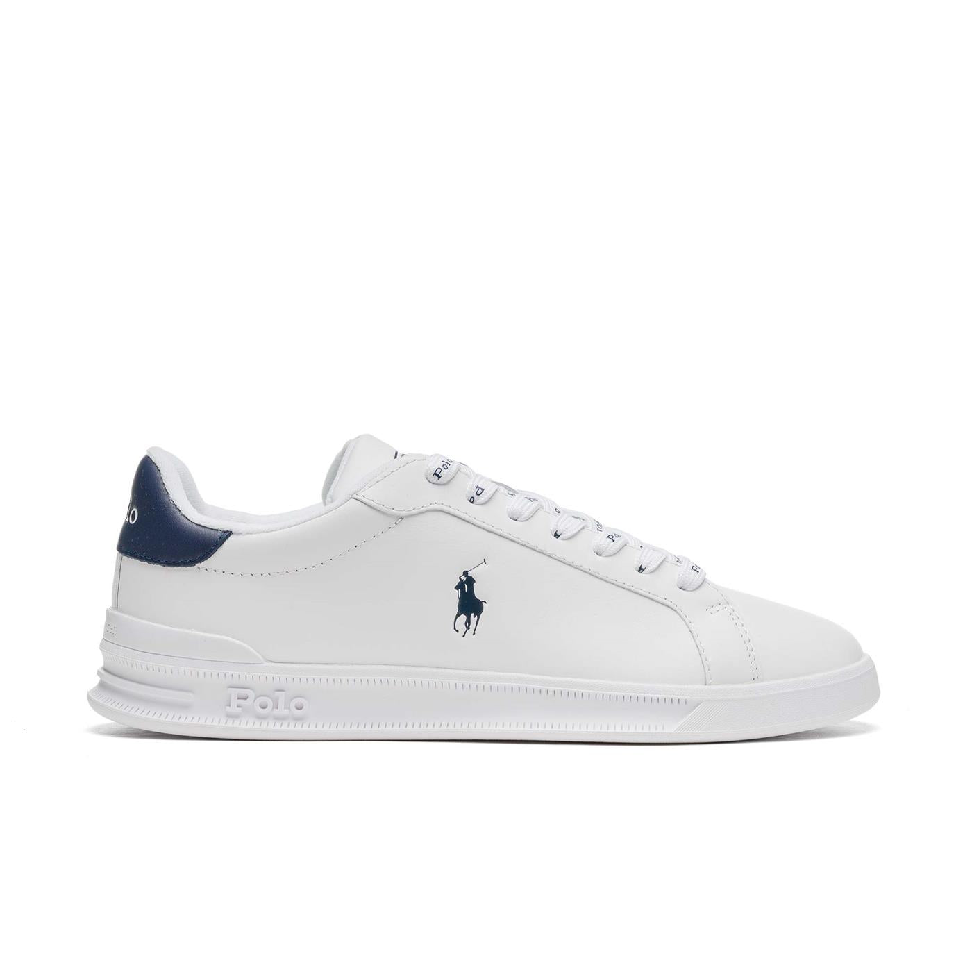 Polo Ralph Lauren Heritage Court II Leather White/Npt Navy - 809829824003