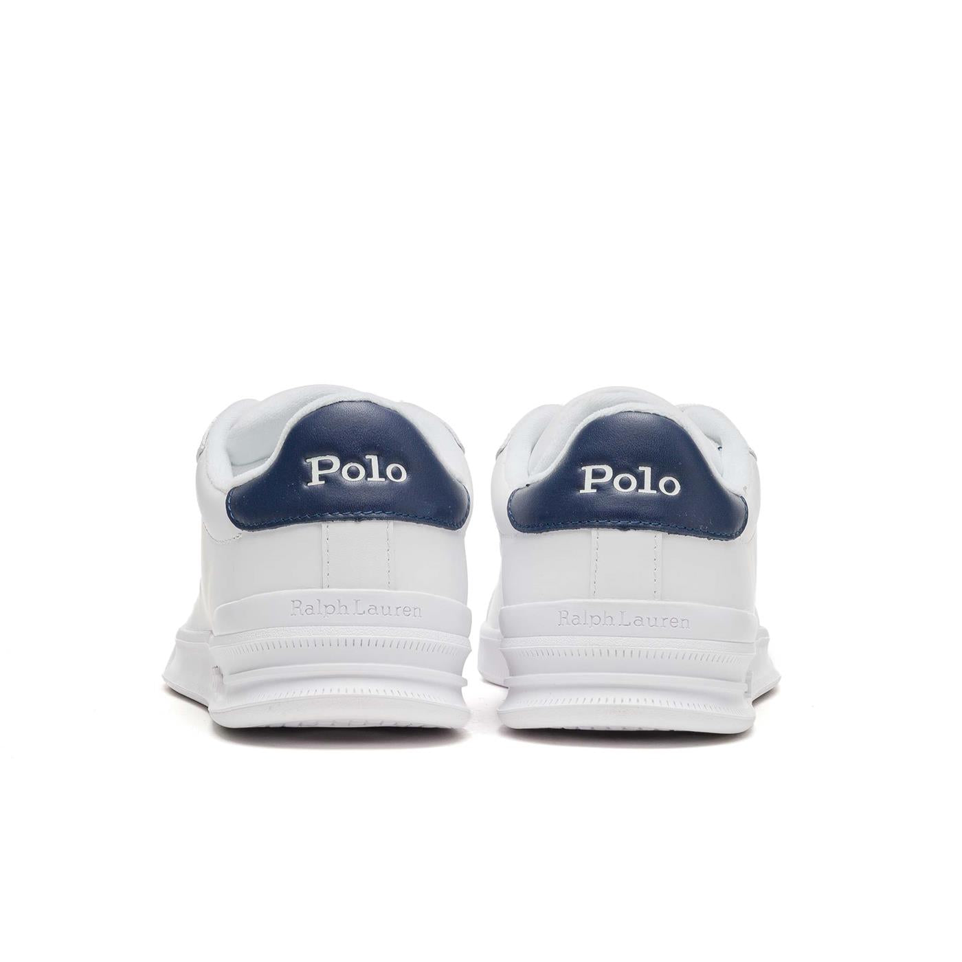 Polo Ralph Lauren Heritage Court II Leather White/Npt Navy - 809829824003