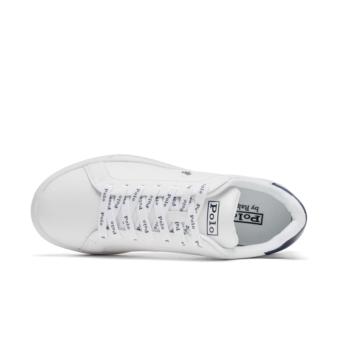 Polo Ralph Lauren Heritage Court II Leather White/Npt Navy - 809829824003