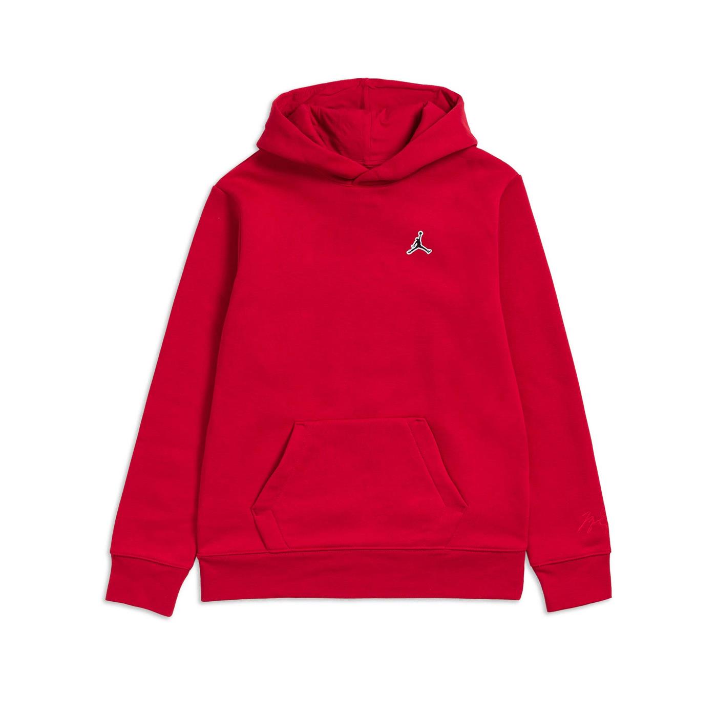 Nike Jordan Boys Essentials PO Hoodie Gym Red/Black-White - 95A715-R78