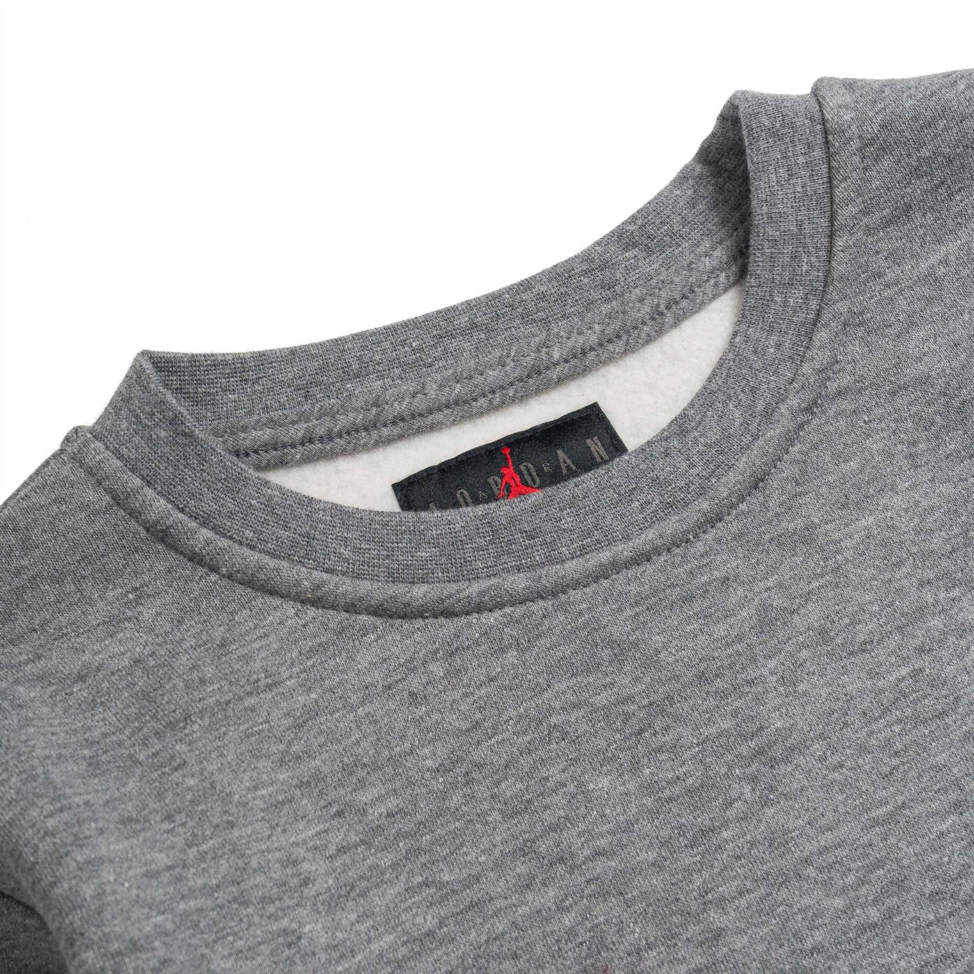 Nike Jordan Boys Jumpman Essentials Crew Sweat Grey Heather - 95B130-GEH