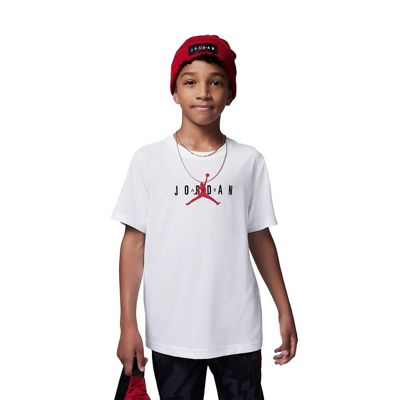 Nike Jordan Boys Jumpman Sustainable Graphic T-Shirt White - 95B922-001