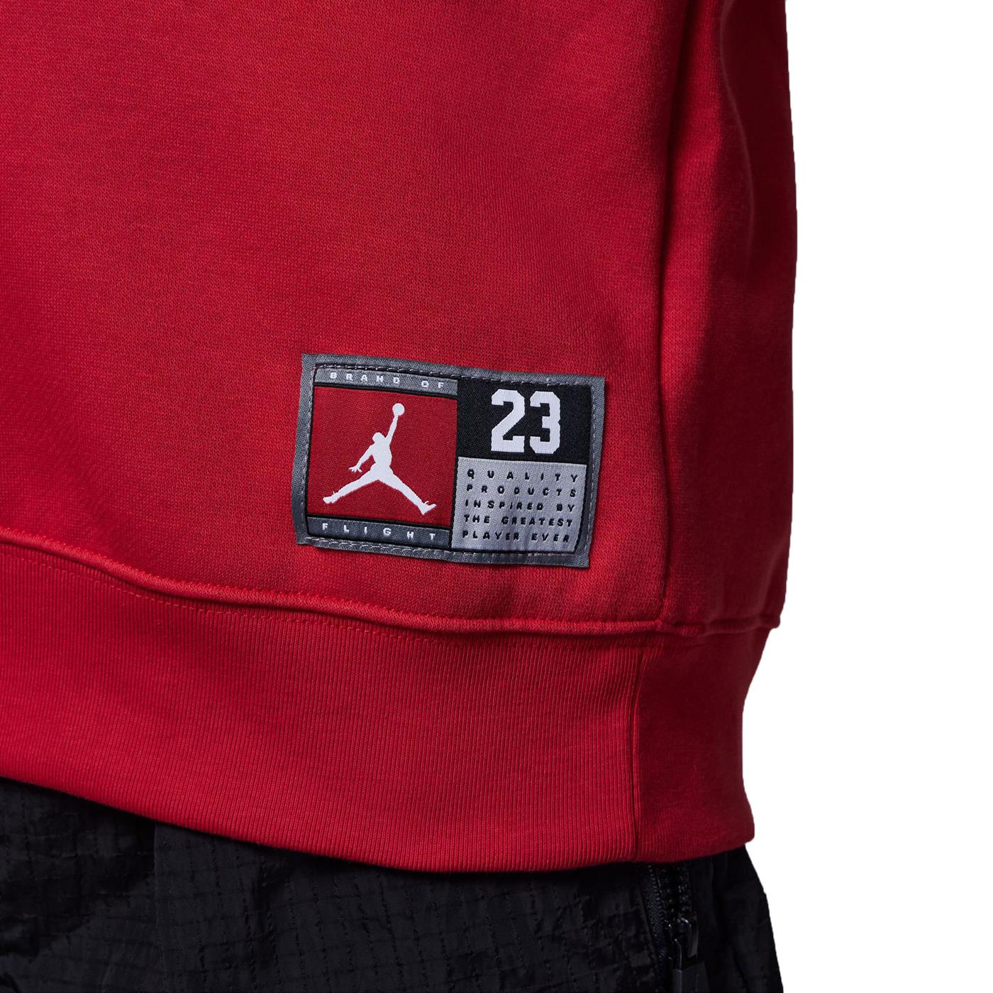 Nike Jordan Boys Hbr Fleece PO Hoodie Gym Red/Black-White - 95C479-R78
