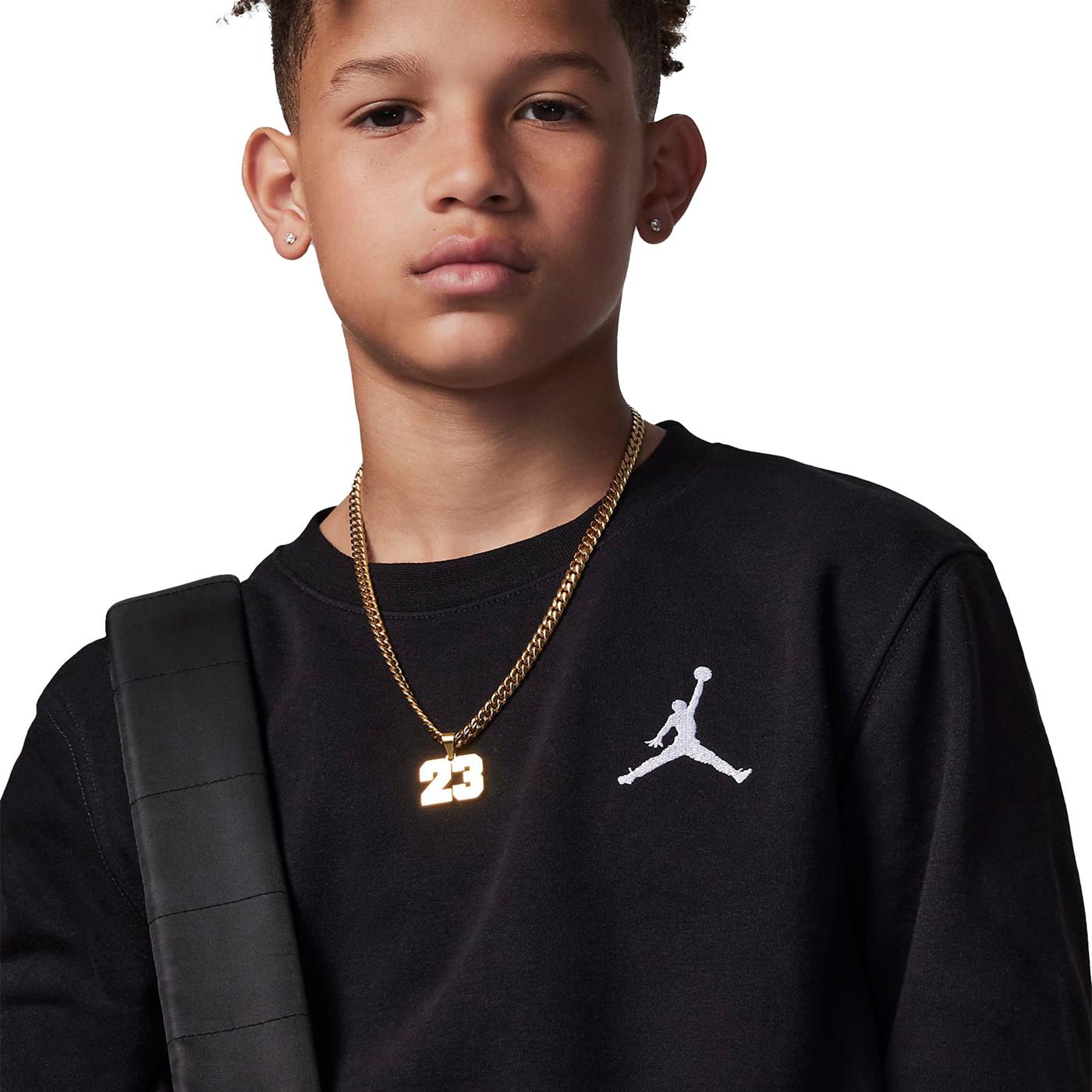 Nike Jordan Boys Essentials Crew Black/White - 95C577-023