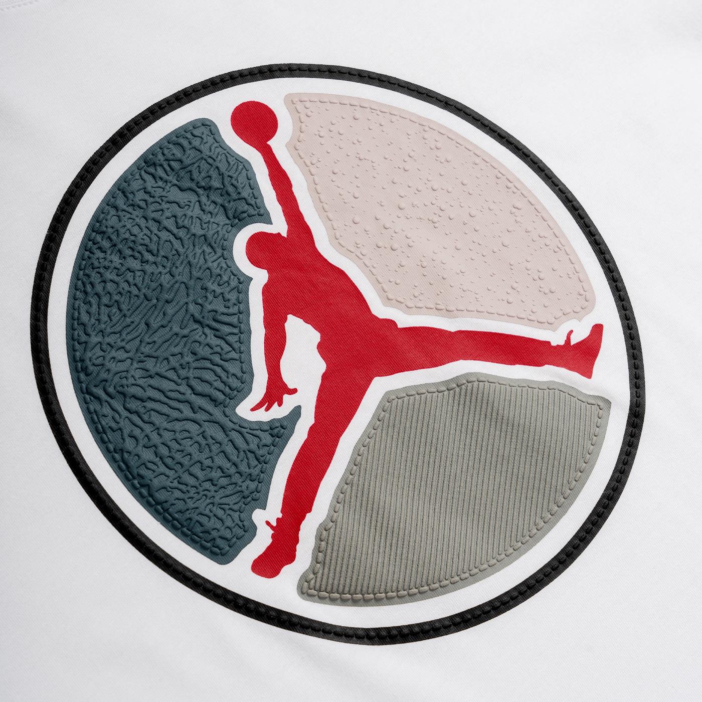 Nike Jordan Boys Air Jordan HBR Ring SS Tee White - 95D255-001