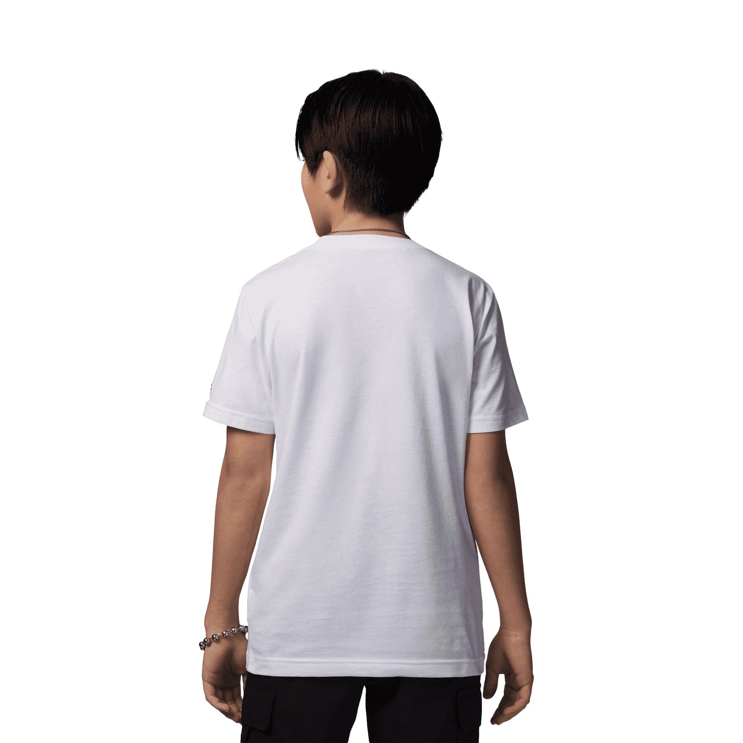 Nike Jordan Boys MJ Wordmark Embroidered Tee White  - 95D634-001