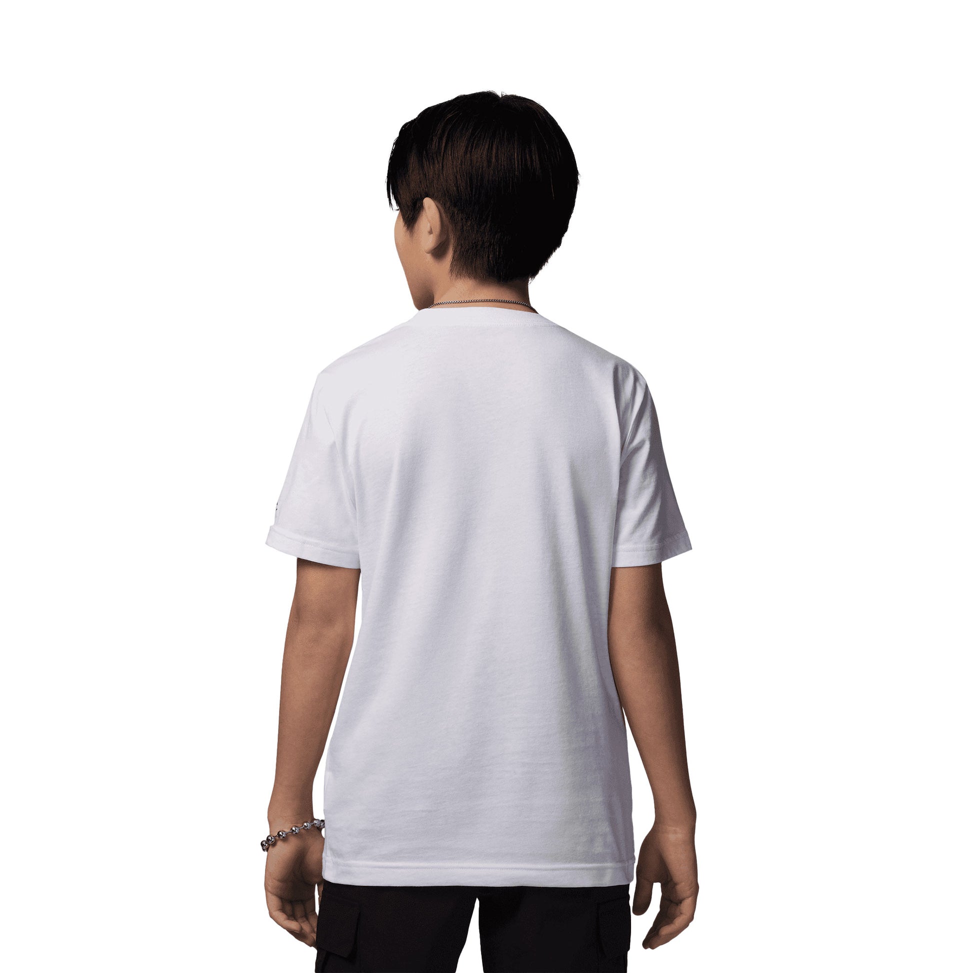 Nike Jordan Boys MJ Wordmark Embroidered Tee White  - 95D634-001