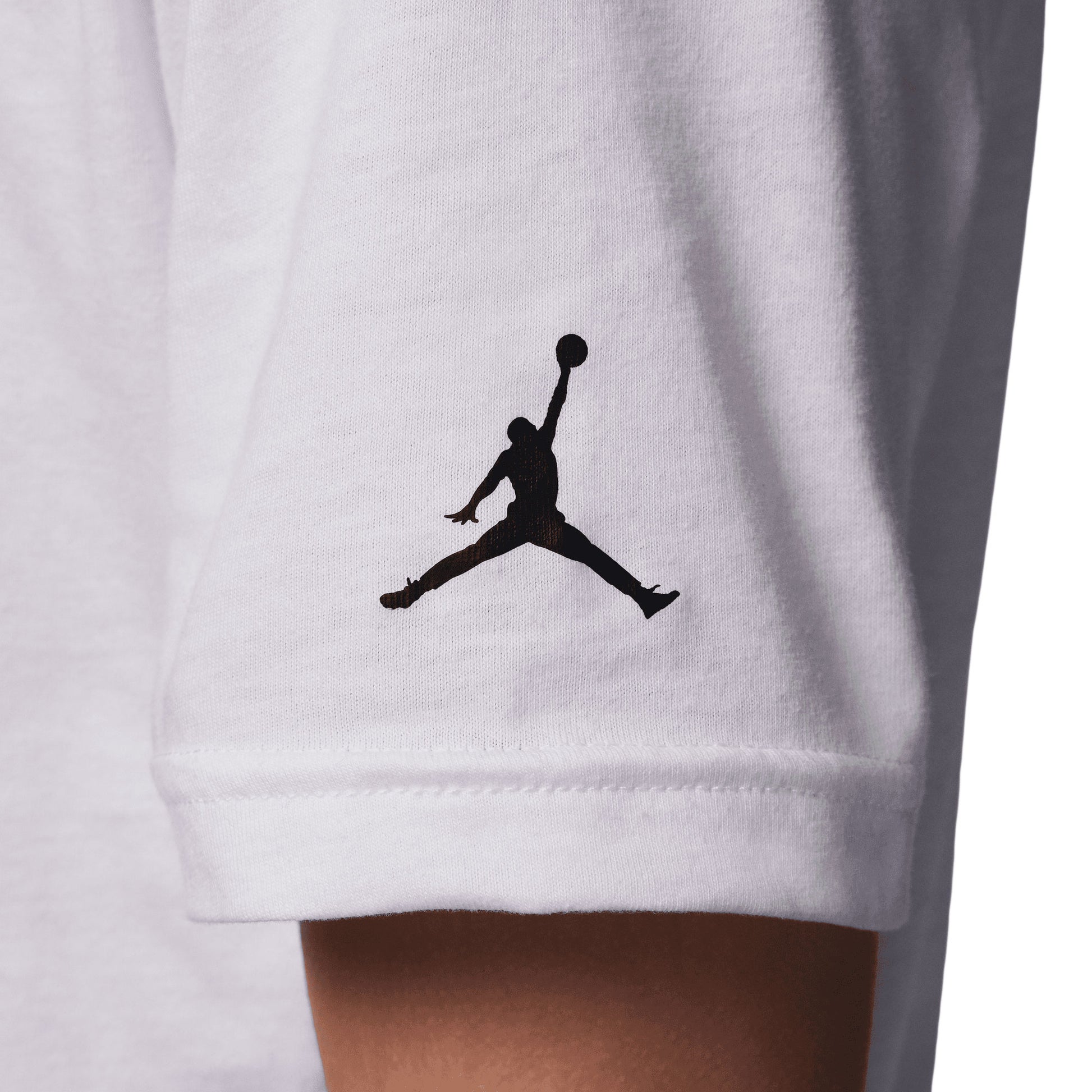 Nike Jordan Boys MJ Wordmark Embroidered Tee White  - 95D634-001