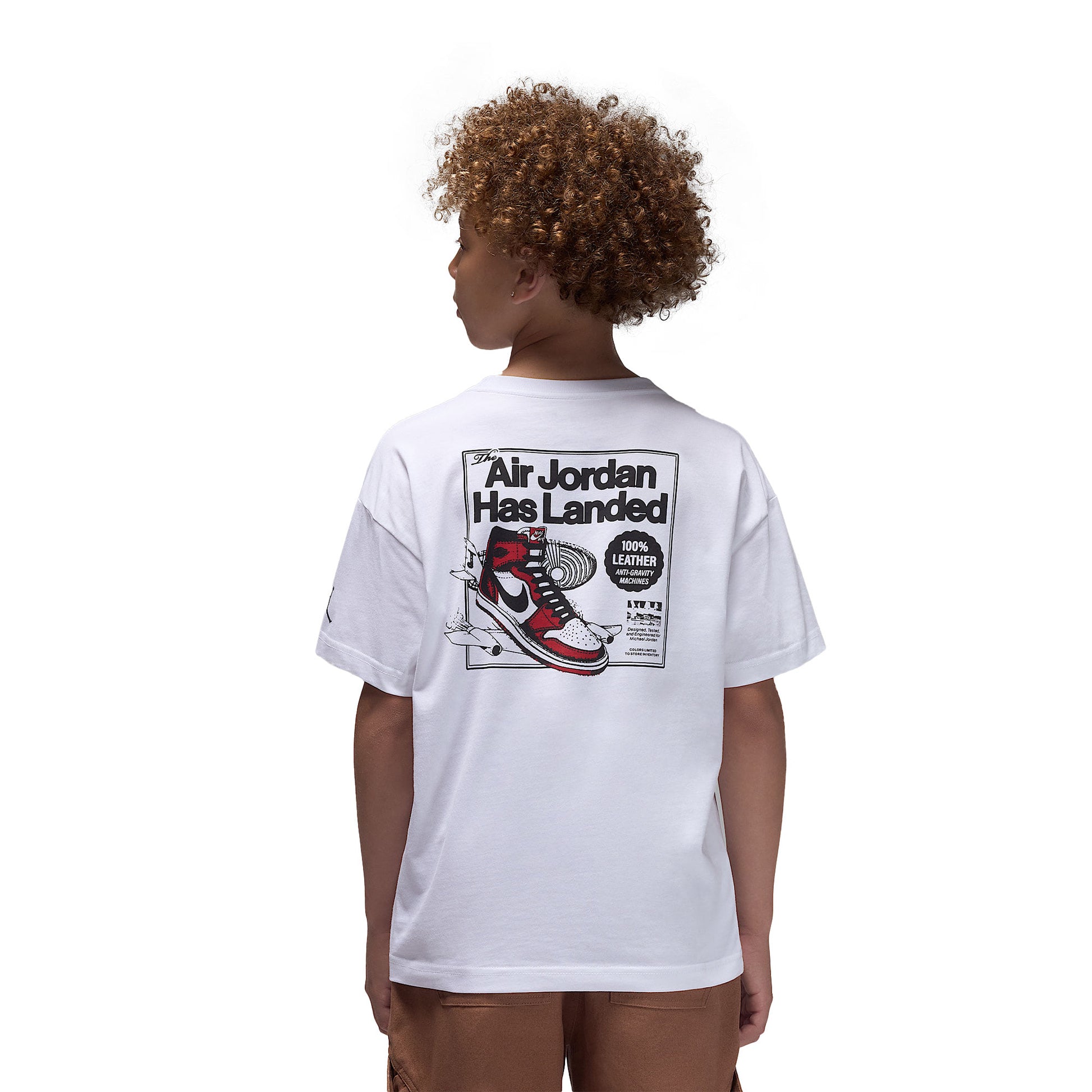Nike Jordan Boys Air Jordan Has Landed SS Tee White  - 95F279-001