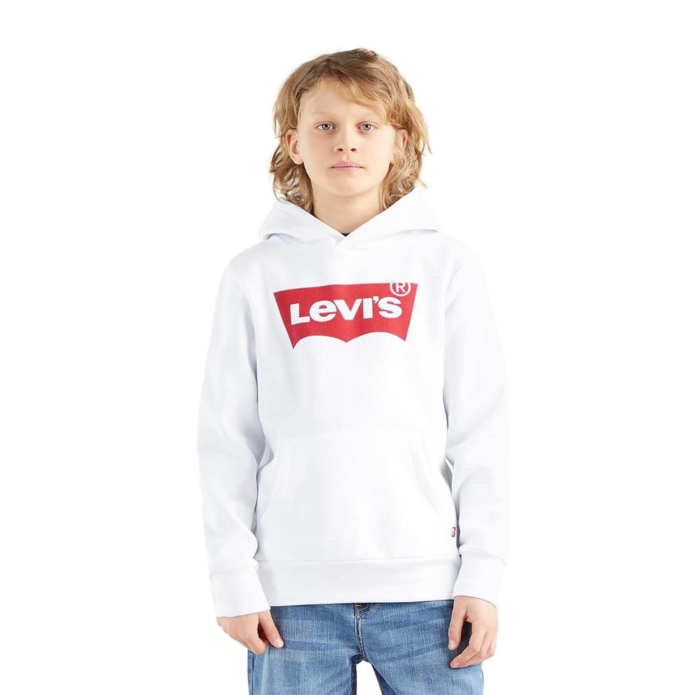 Levis Batwing Screenprint Hoodie White  - 9E8778-001