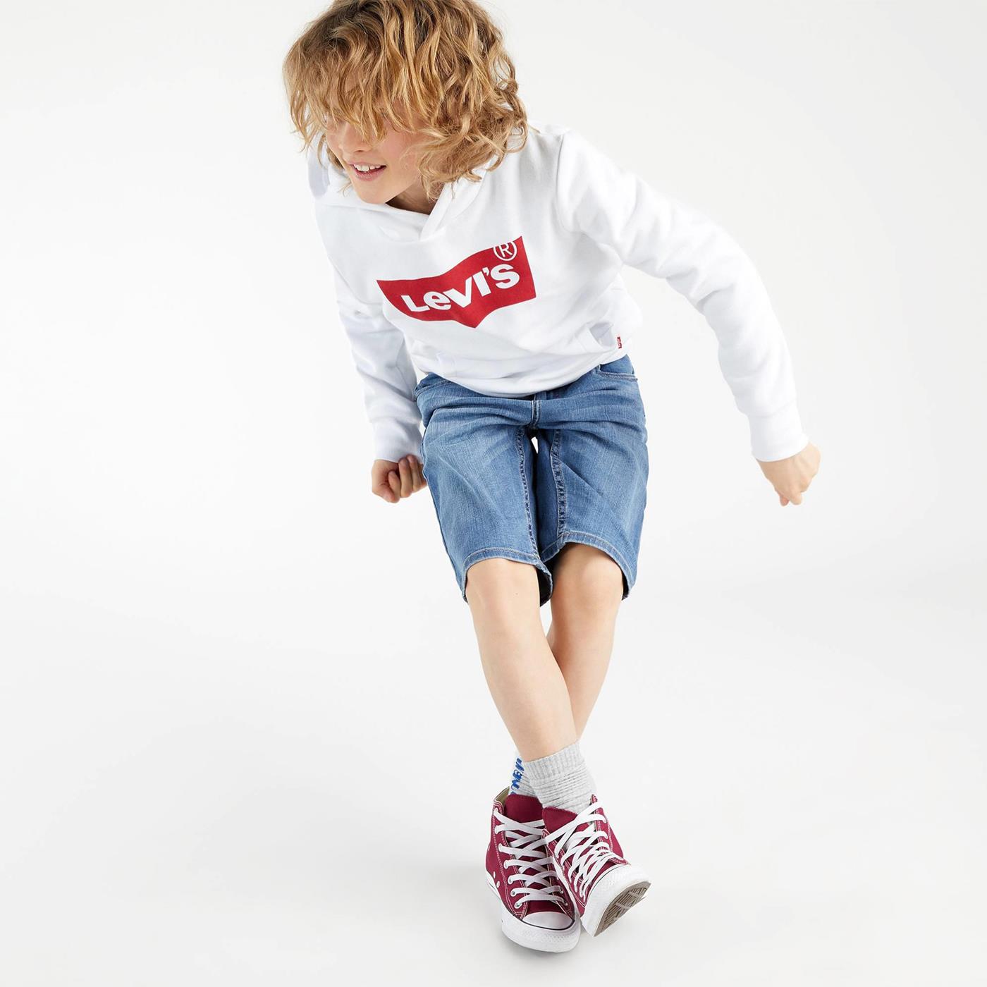 Levis Batwing Screenprint Hoodie White  - 9E8778-001